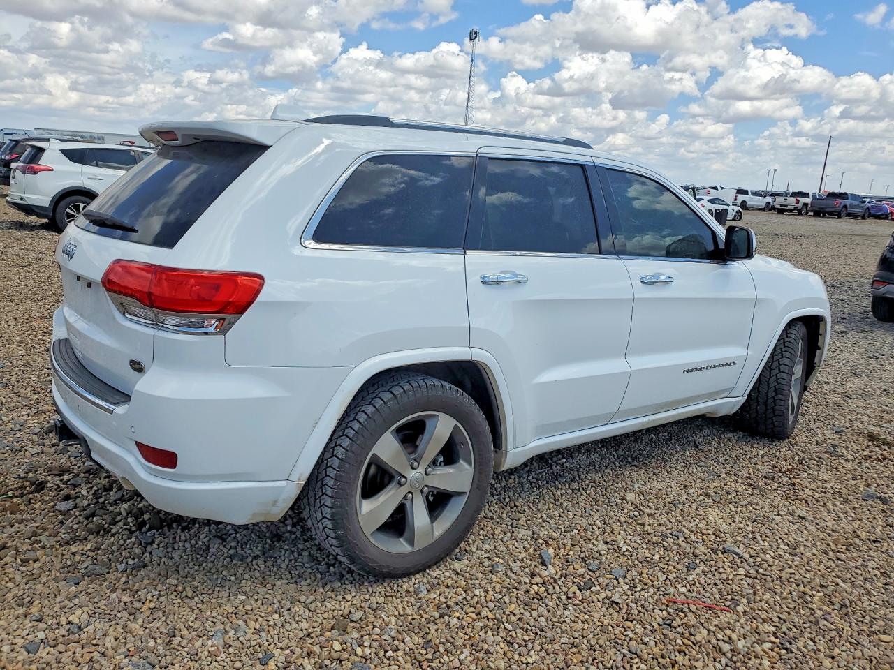 2014 Jeep Grand Cherokee Overland White vin: 1C4RJFCG3EC272998