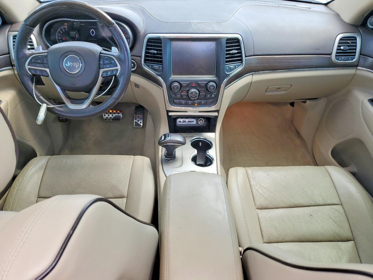 2014 Jeep Grand Cherokee Overland White vin: 1C4RJFCG3EC272998
