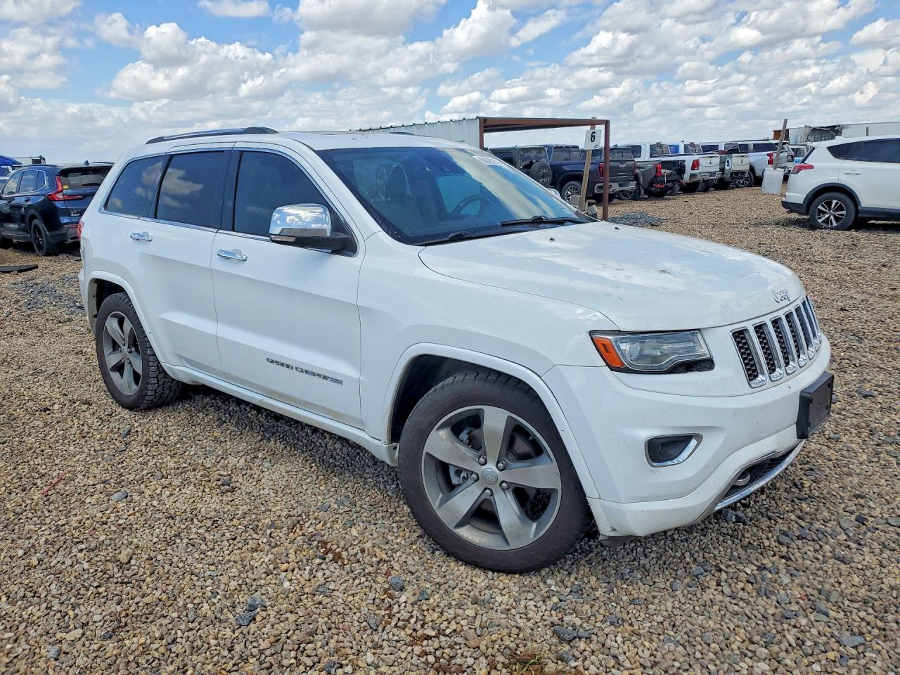 2014 Jeep Grand Cherokee Overland White vin: 1C4RJFCG3EC272998