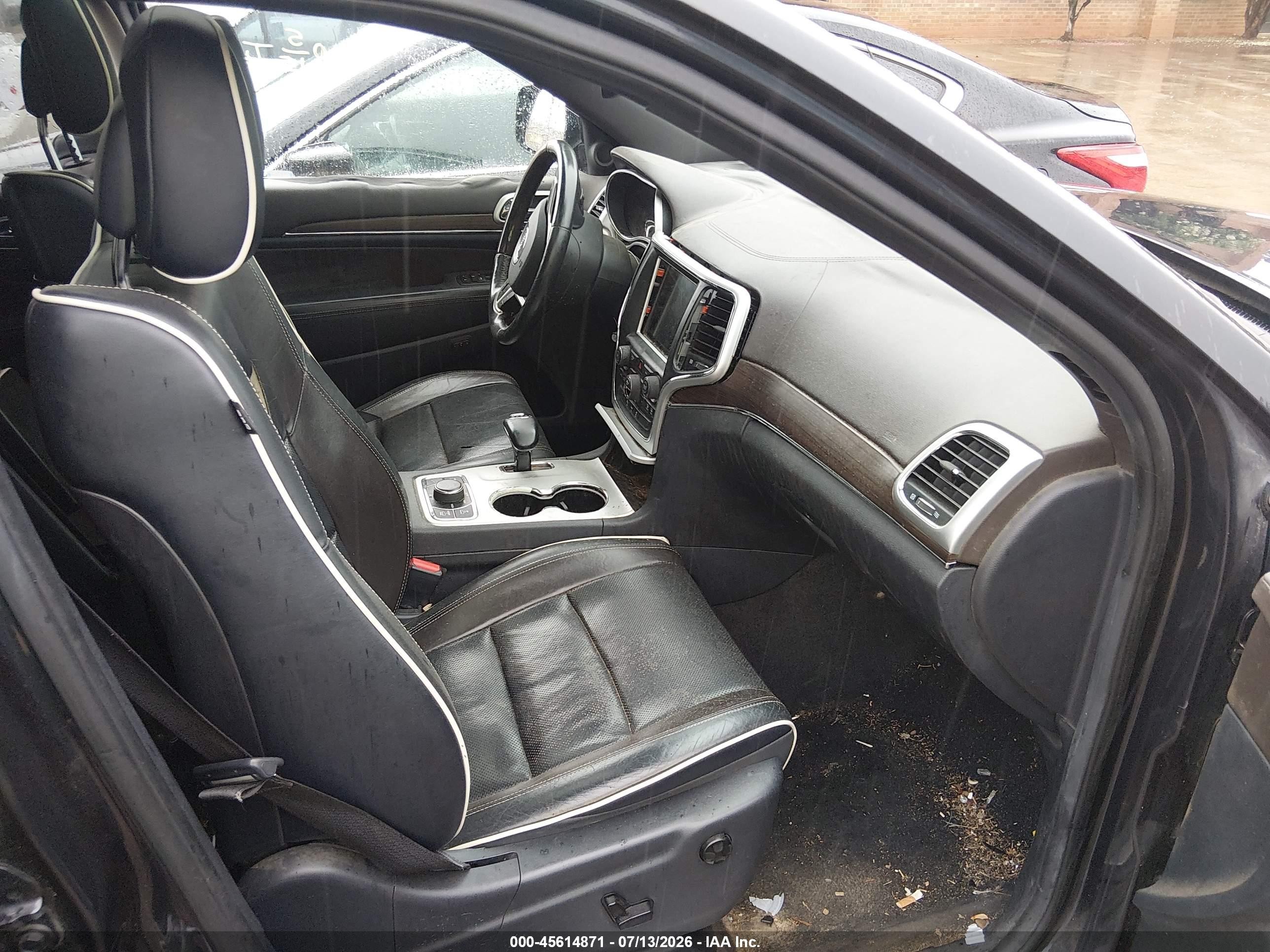 2014 Jeep Grand Cherokee Overland Black vin: 1C4RJFCG3EC365911