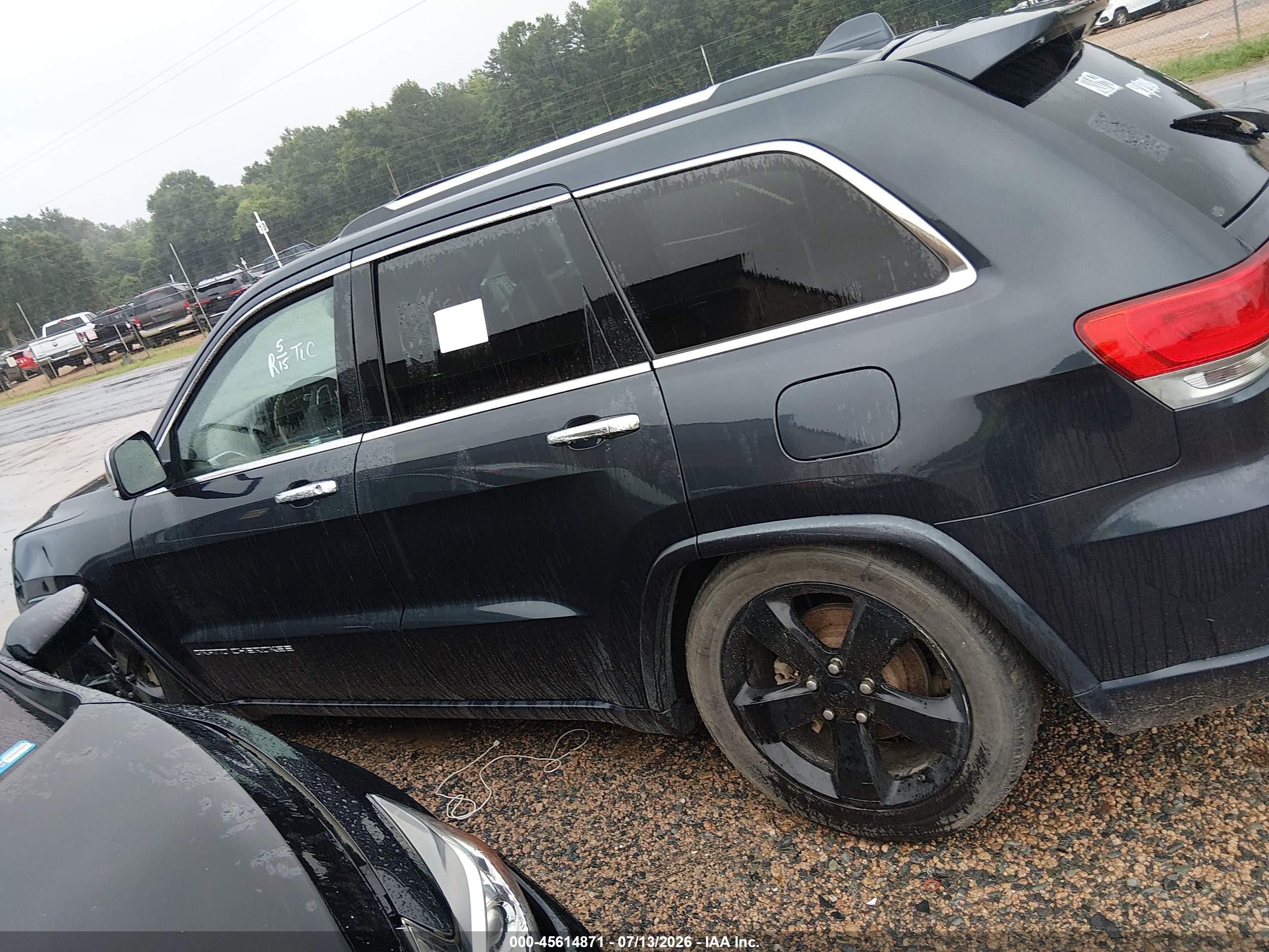 2014 Jeep Grand Cherokee Overland Black vin: 1C4RJFCG3EC365911