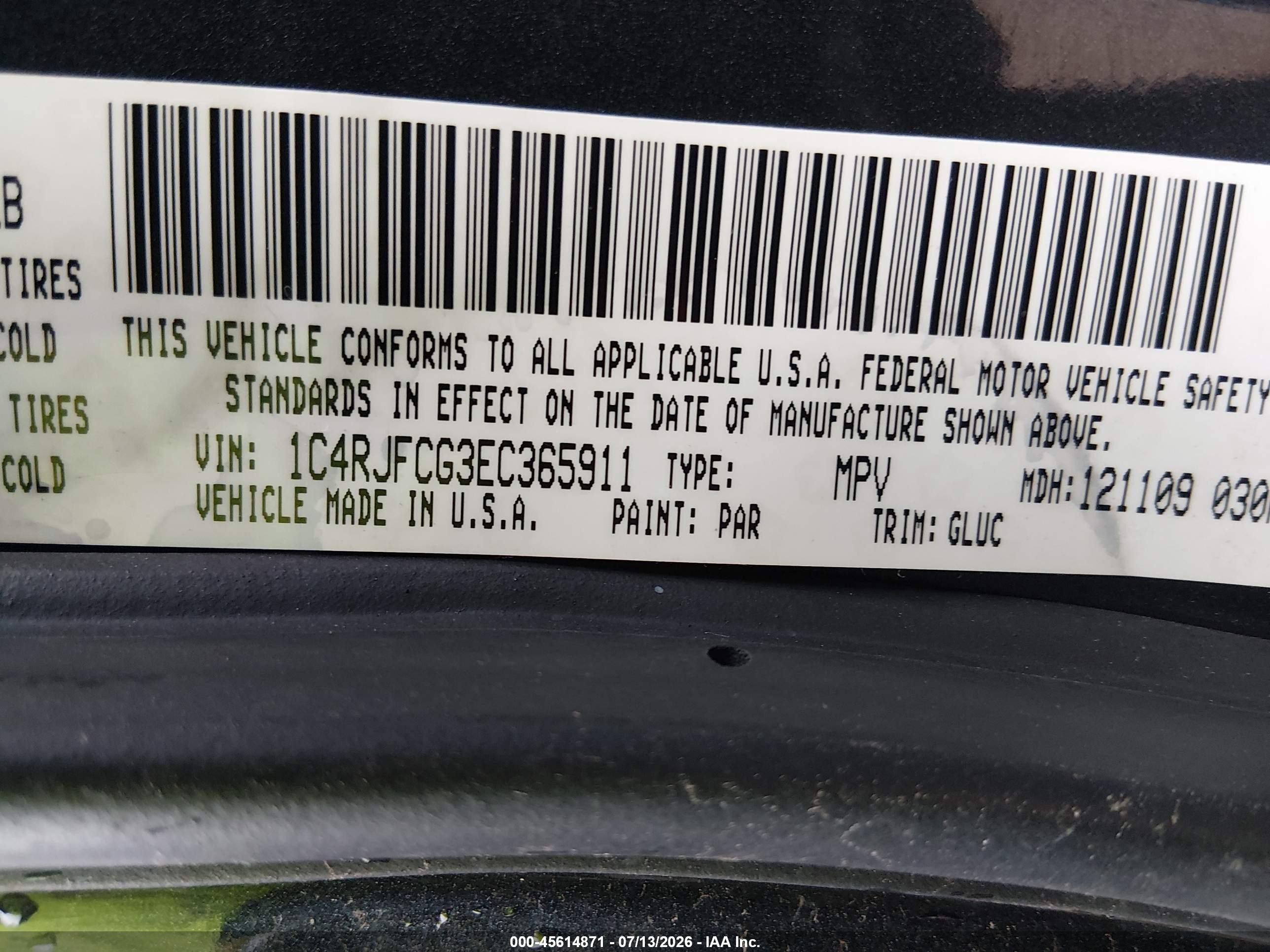 2014 Jeep Grand Cherokee Overland Black vin: 1C4RJFCG3EC365911