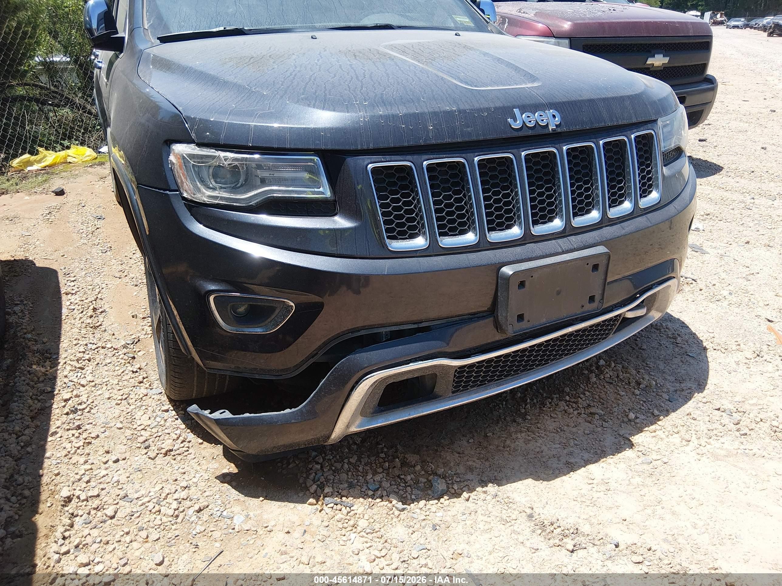 2014 Jeep Grand Cherokee Overland Black vin: 1C4RJFCG3EC365911