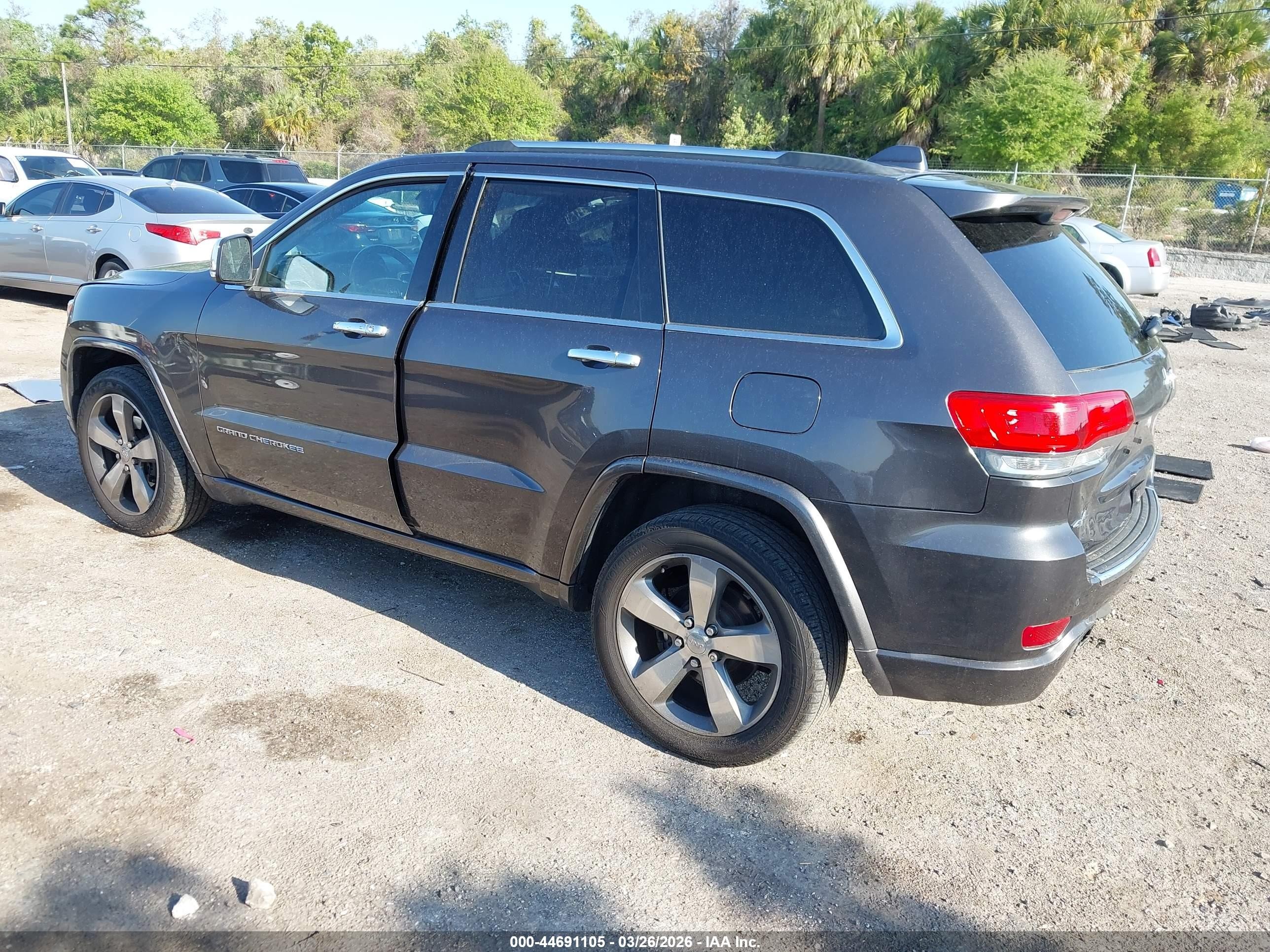 2014 Jeep Grand Cherokee Overland Gray vin: 1C4RJFCG3EC380778