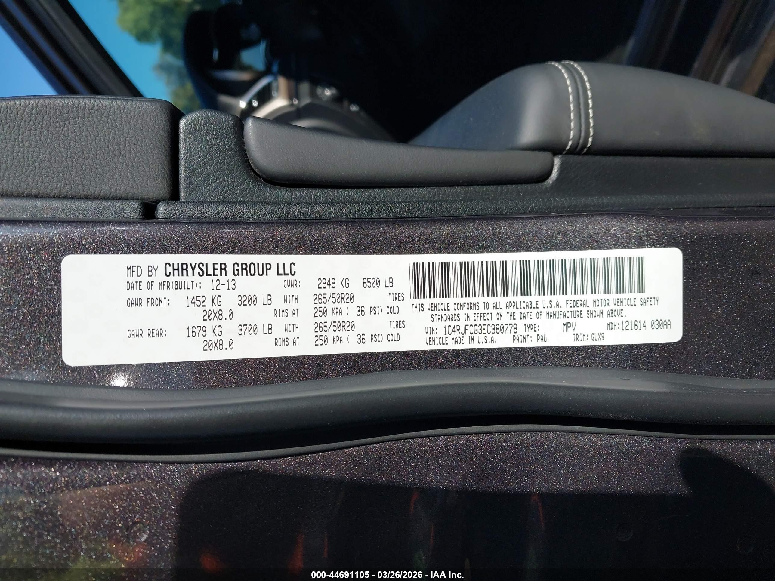 2014 Jeep Grand Cherokee Overland Gray vin: 1C4RJFCG3EC380778