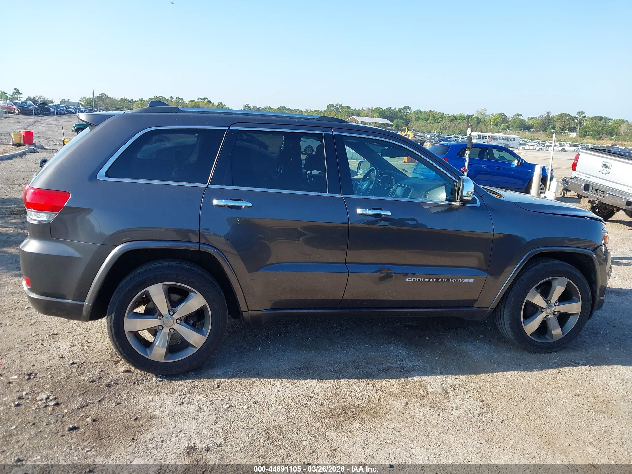 2014 Jeep Grand Cherokee Overland Gray vin: 1C4RJFCG3EC380778