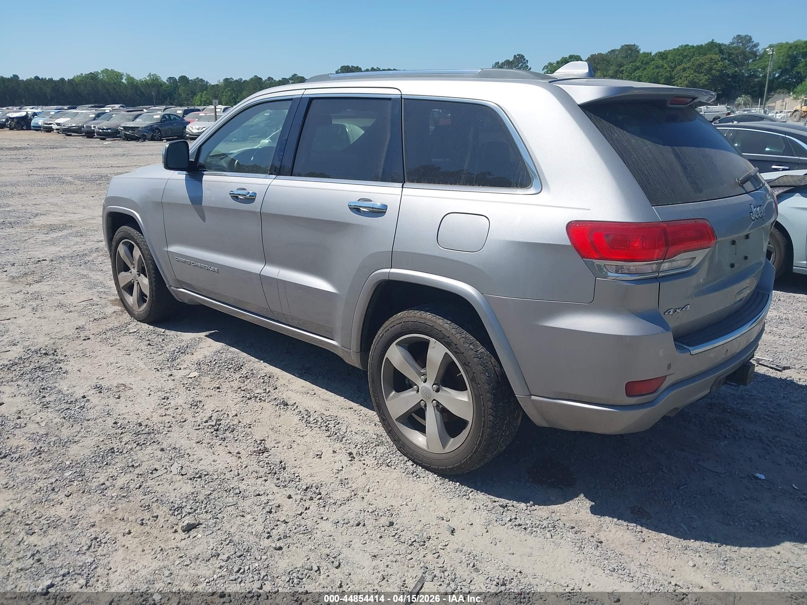 2014 Jeep Grand Cherokee Overland Серебряный vin: 1C4RJFCG3EC423273