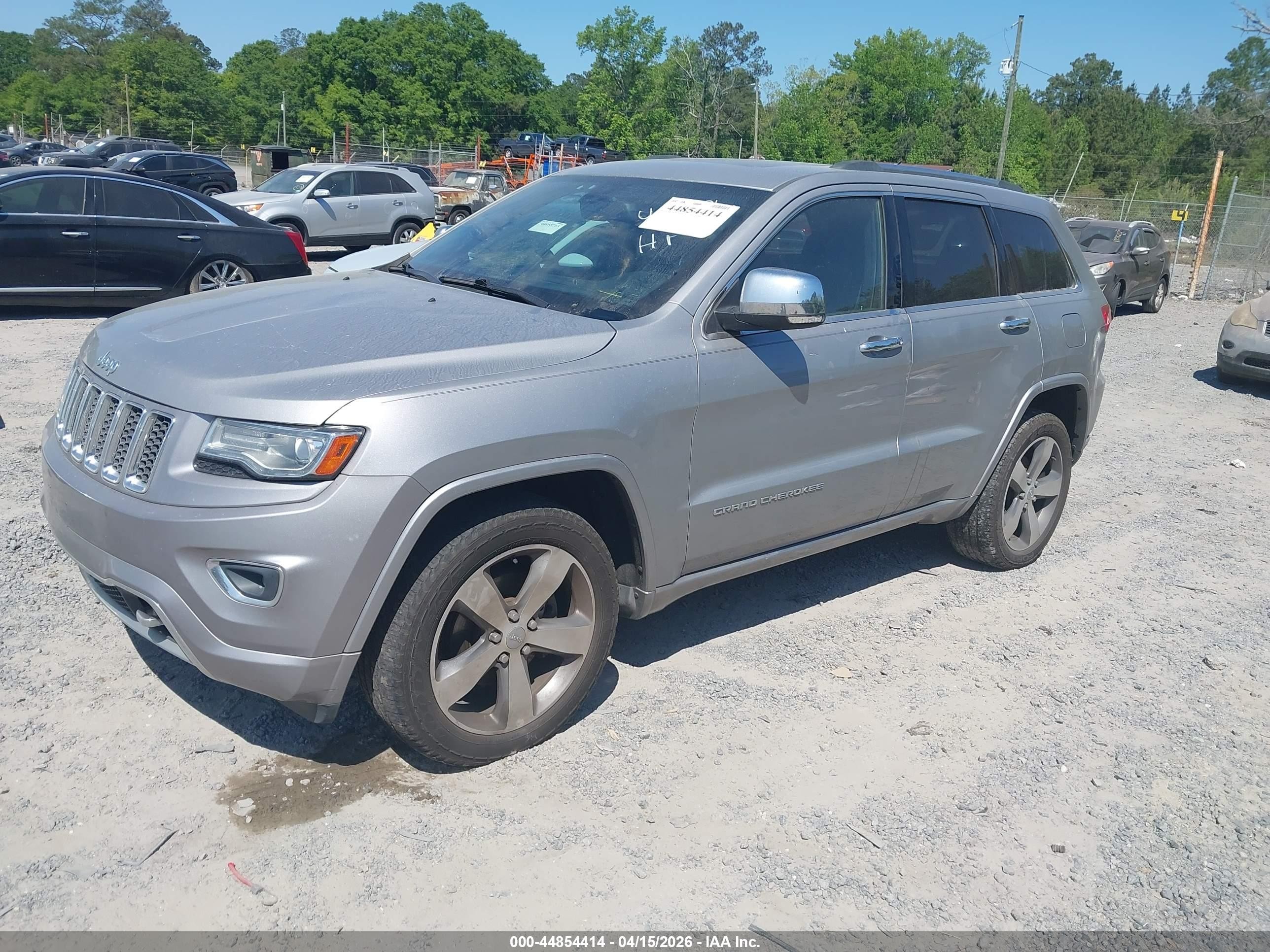 2014 Jeep Grand Cherokee Overland Серебряный vin: 1C4RJFCG3EC423273