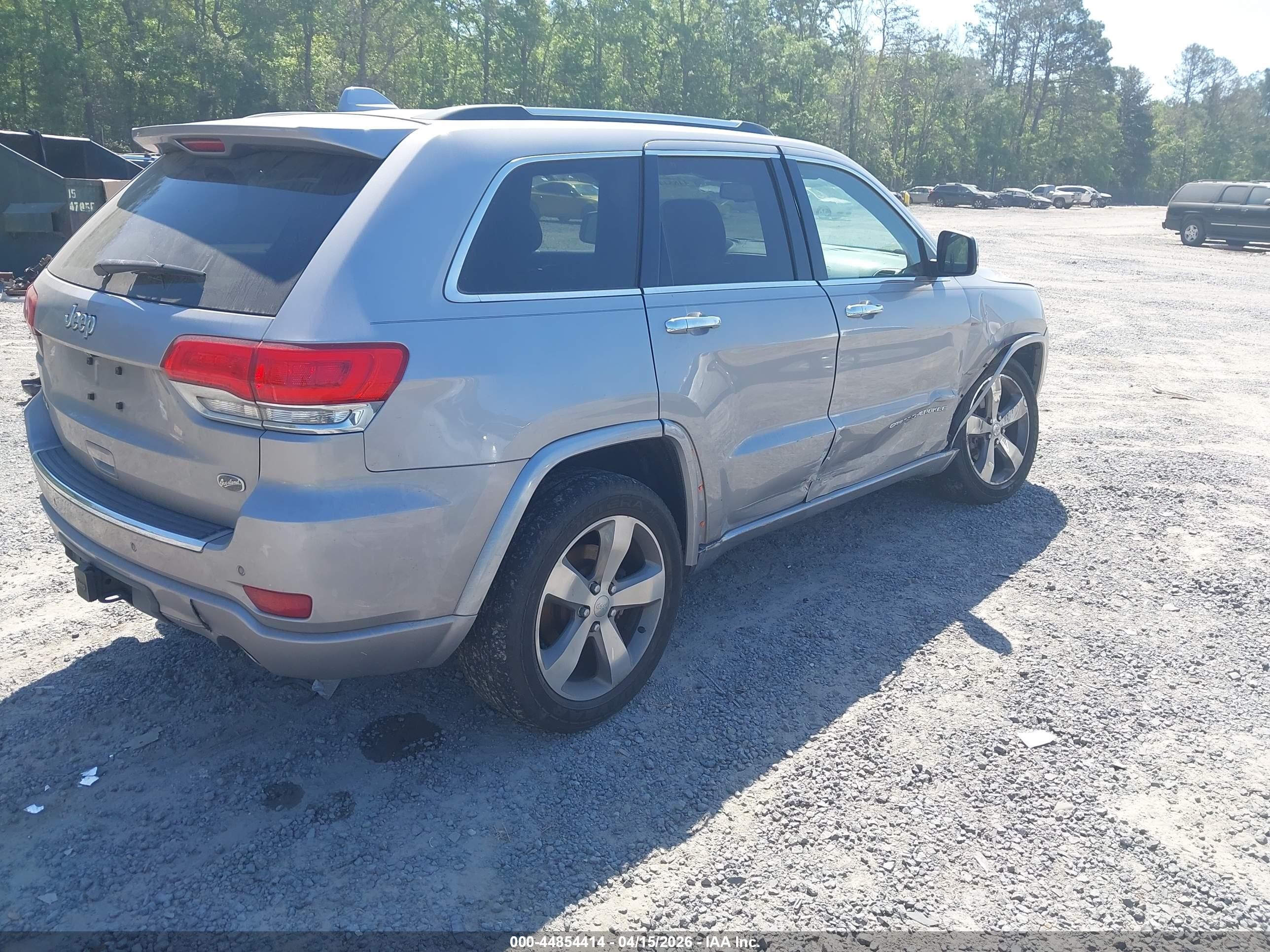 2014 Jeep Grand Cherokee Overland Серебряный vin: 1C4RJFCG3EC423273