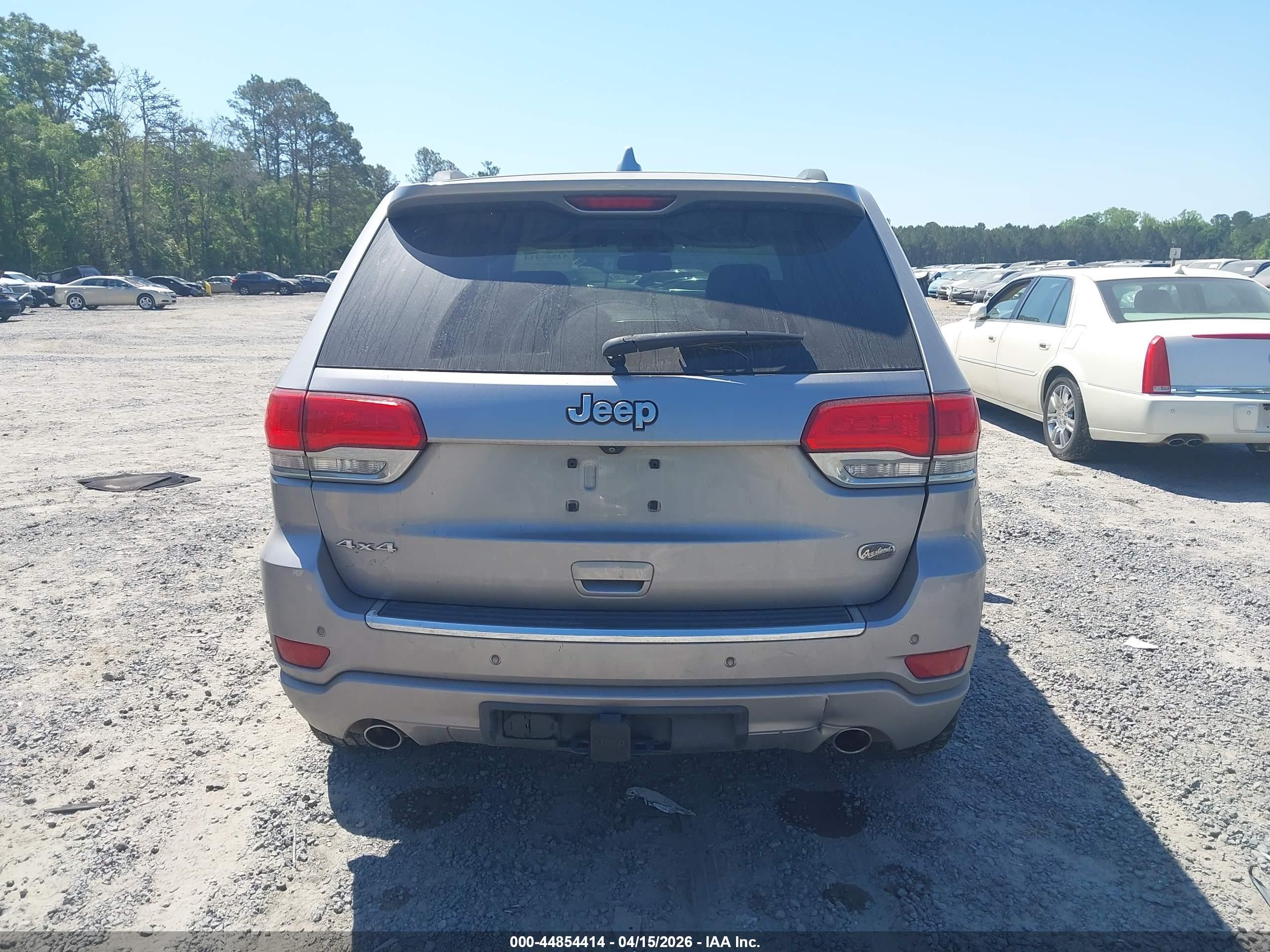 2014 Jeep Grand Cherokee Overland Серебряный vin: 1C4RJFCG3EC423273