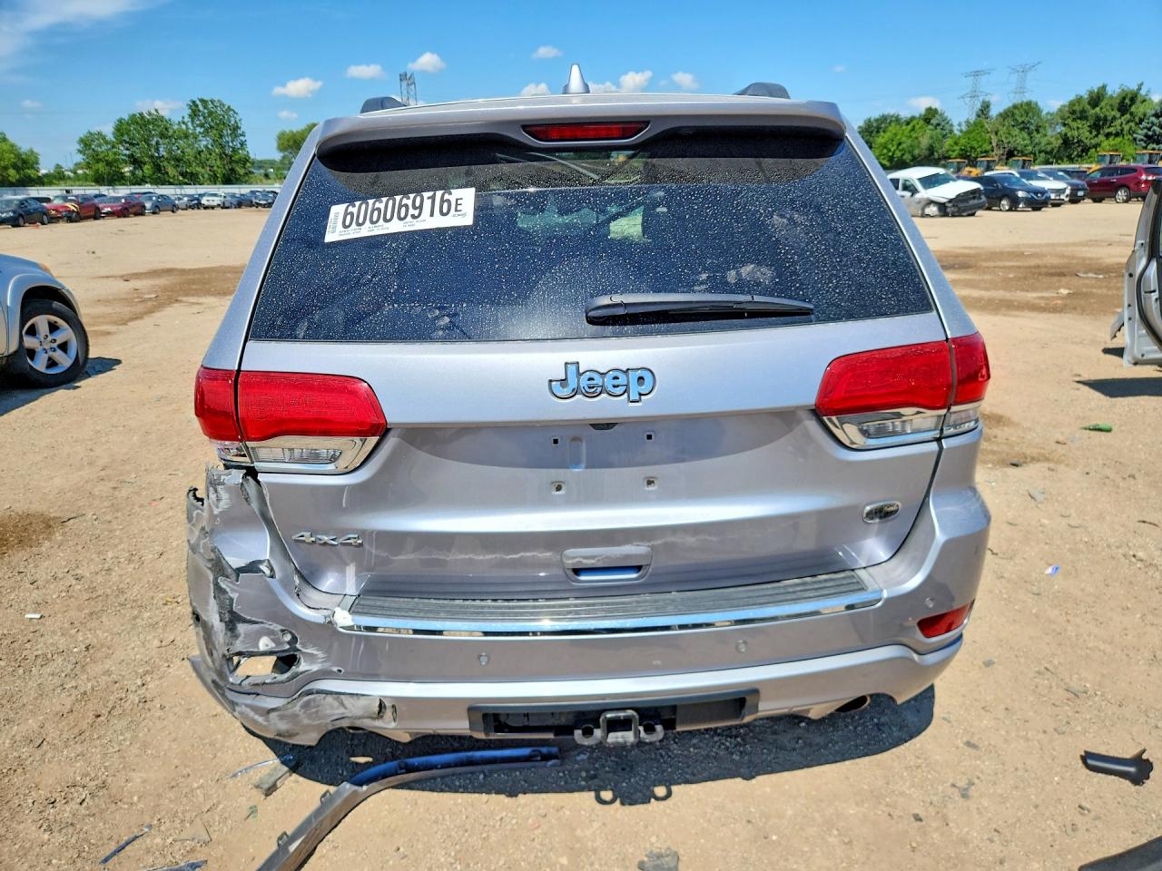 2014 Jeep Grand Cherokee Overland Gray vin: 1C4RJFCG3EC465393