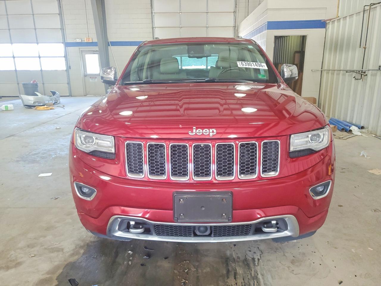 2014 Jeep Grand Cherokee Overland Red vin: 1C4RJFCG3EC479665