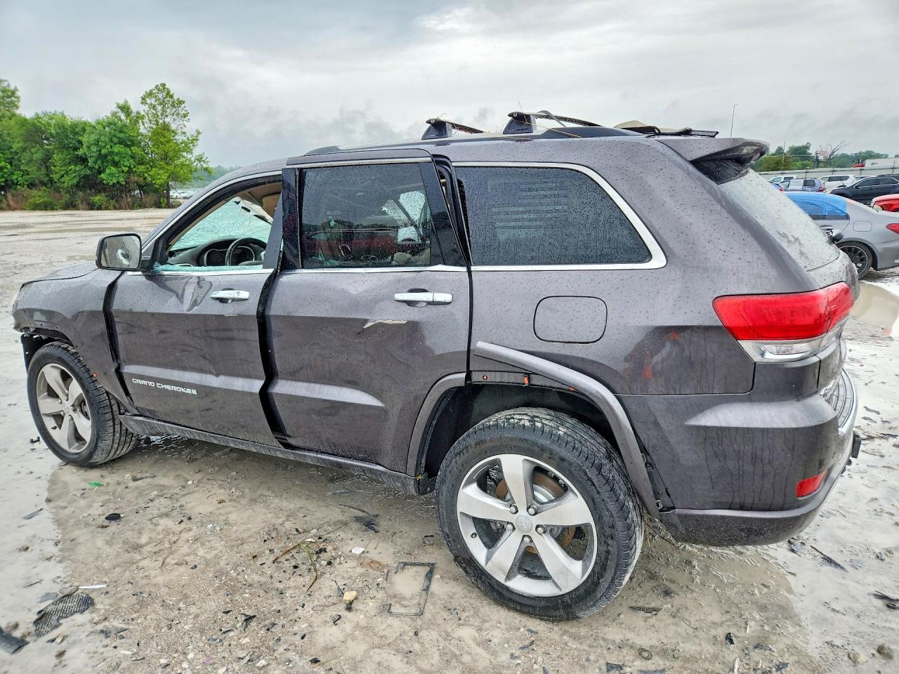 2014 Jeep Grand Cherokee Overland Серый vin: 1C4RJFCG3EC517895