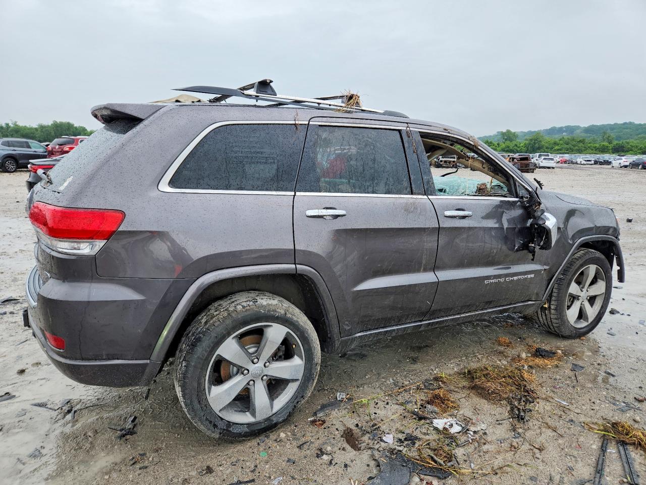 2014 Jeep Grand Cherokee Overland Серый vin: 1C4RJFCG3EC517895