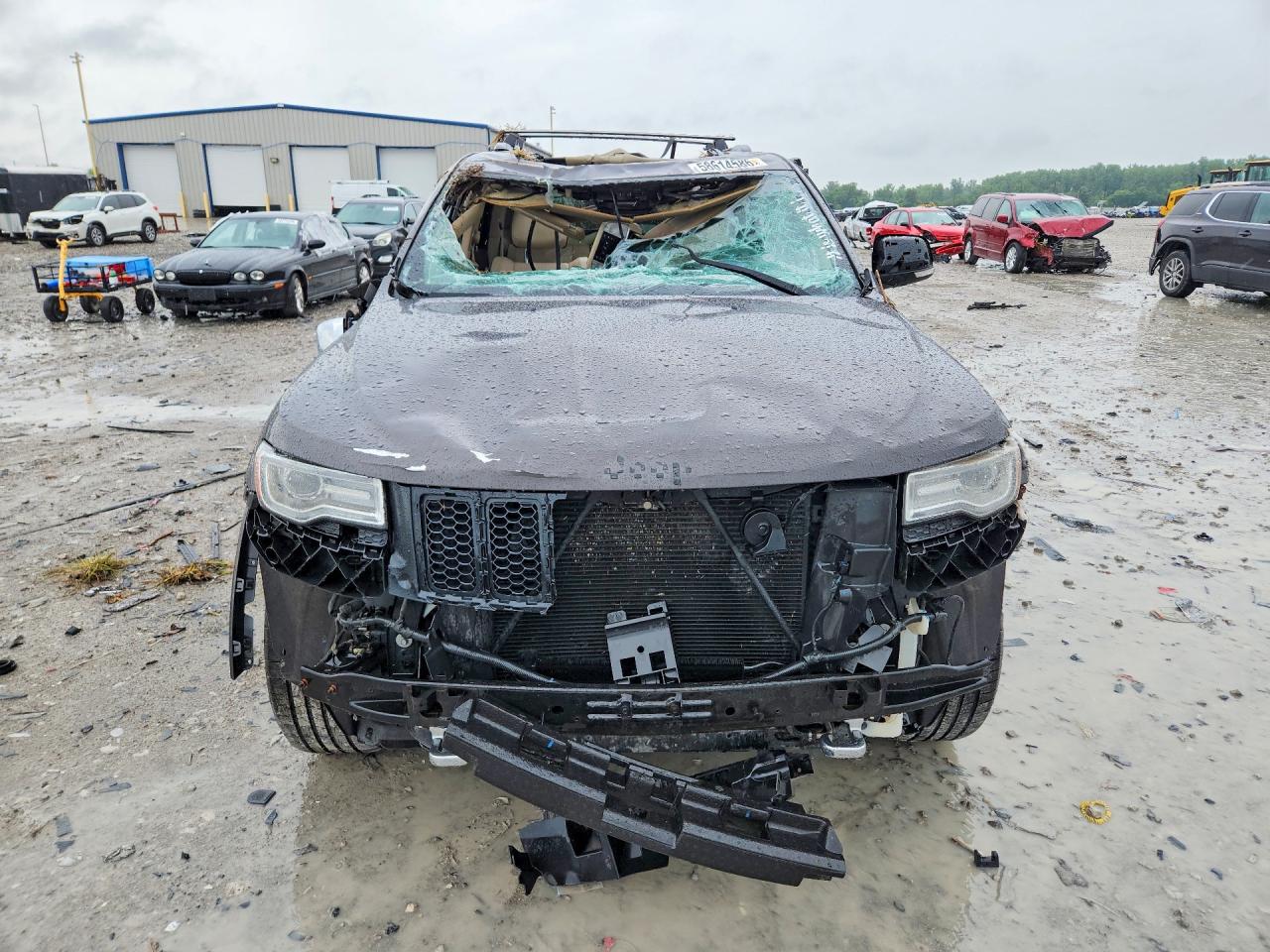 2014 Jeep Grand Cherokee Overland Серый vin: 1C4RJFCG3EC517895
