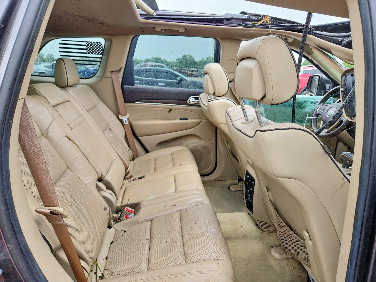 2014 Jeep Grand Cherokee Overland Серый vin: 1C4RJFCG3EC517895