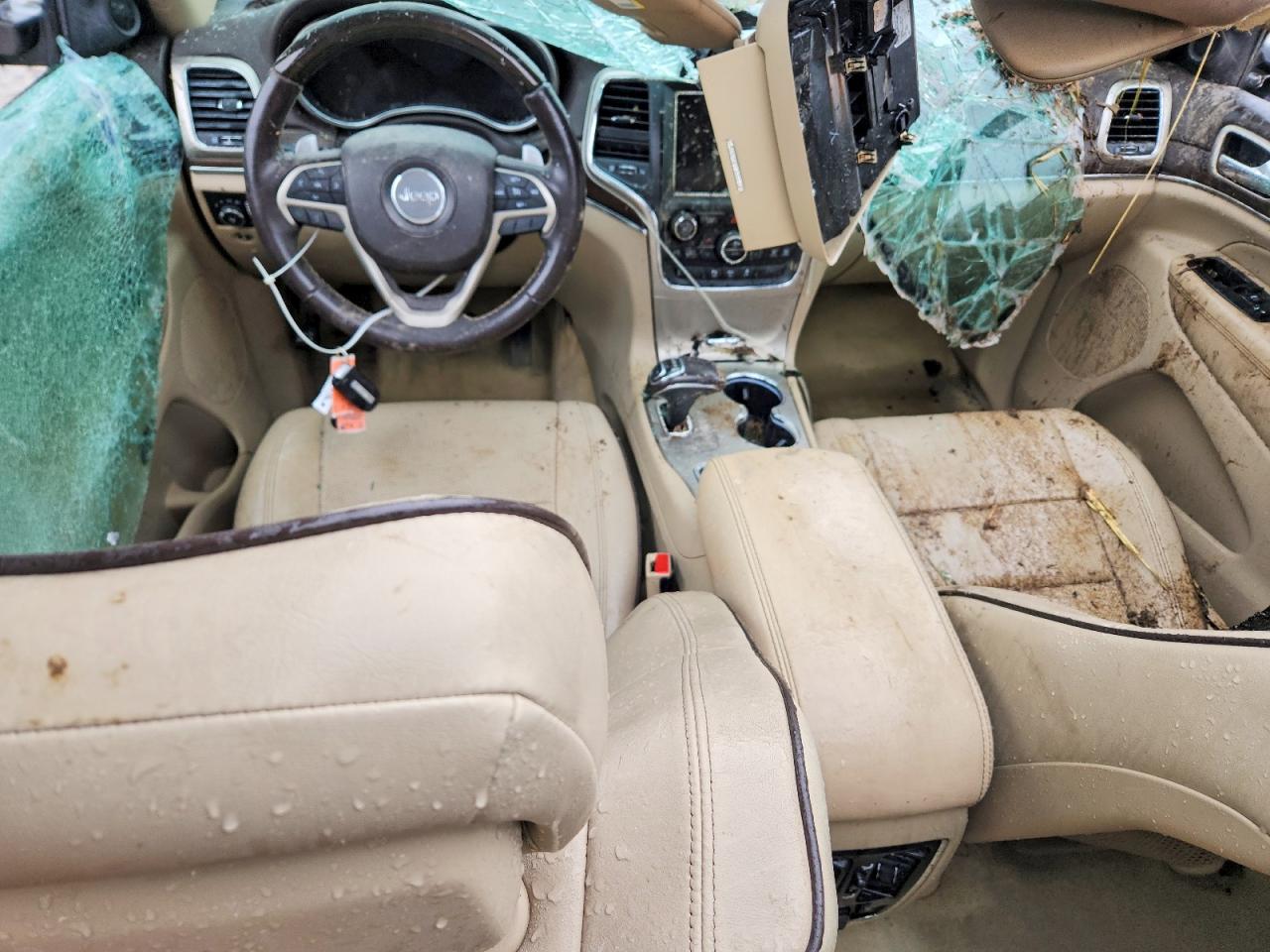 2014 Jeep Grand Cherokee Overland Серый vin: 1C4RJFCG3EC517895