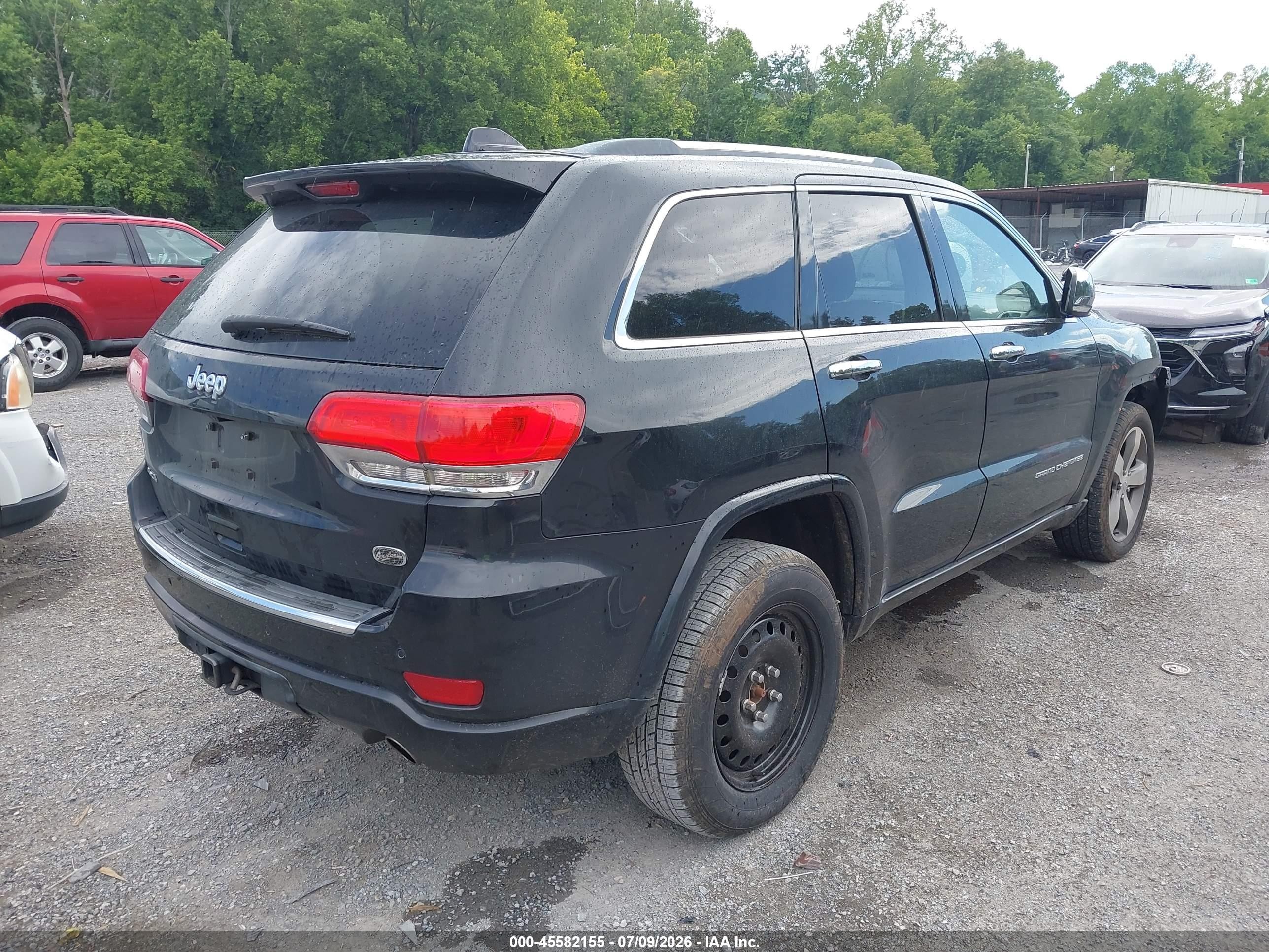 2014 Jeep Grand Cherokee Overland Black vin: 1C4RJFCG3EC535846