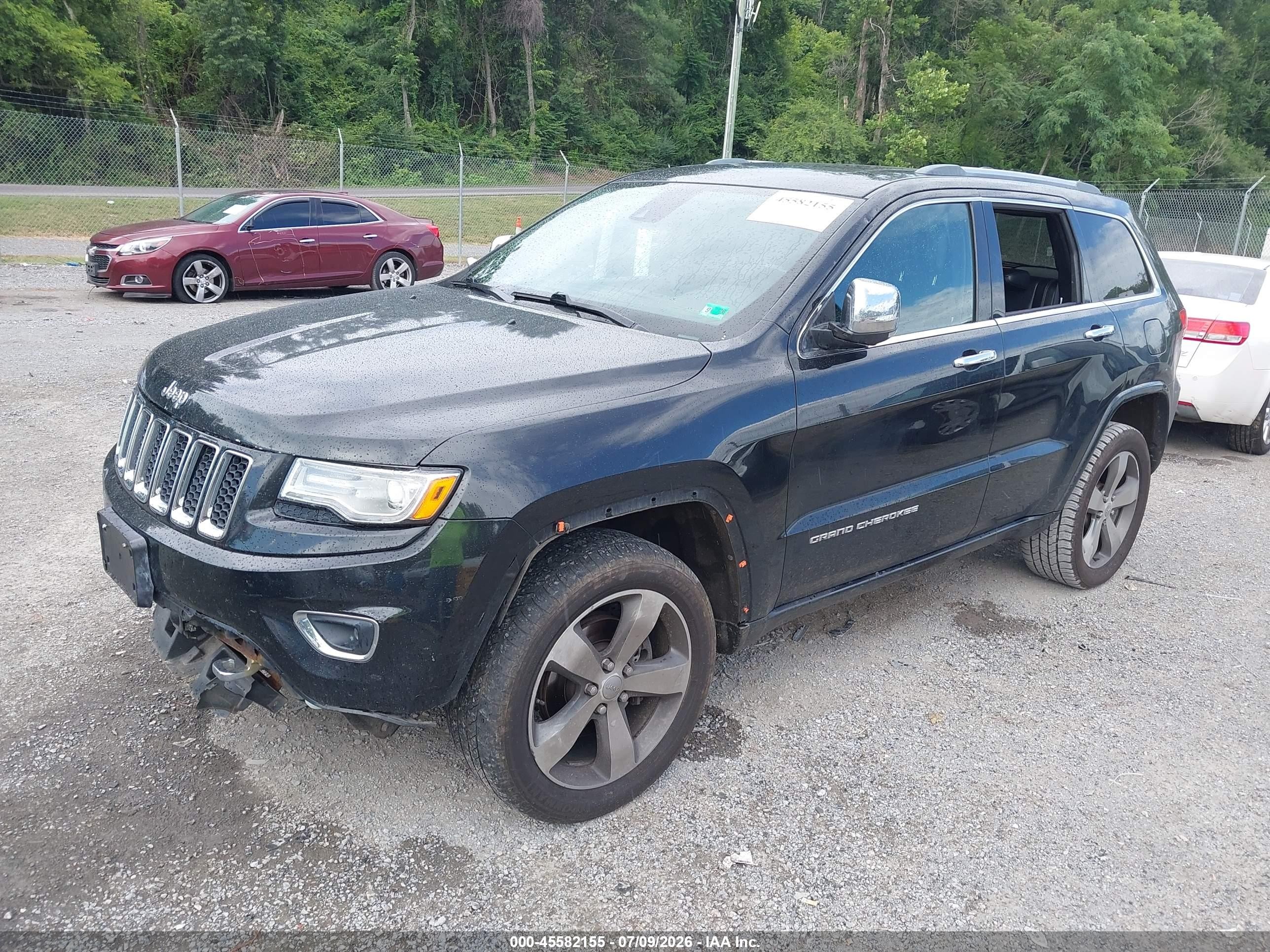2014 Jeep Grand Cherokee Overland Black vin: 1C4RJFCG3EC535846