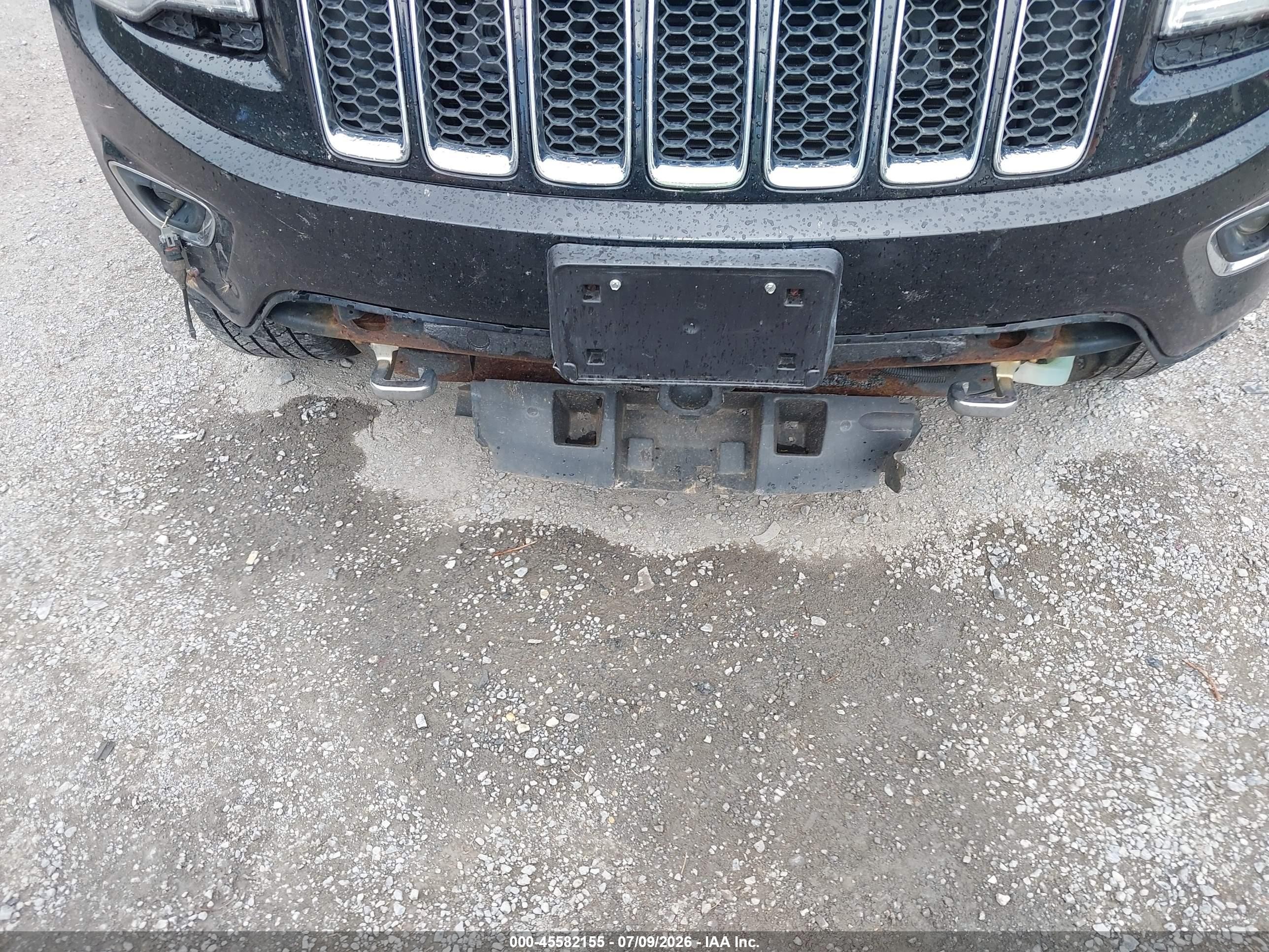 2014 Jeep Grand Cherokee Overland Black vin: 1C4RJFCG3EC535846