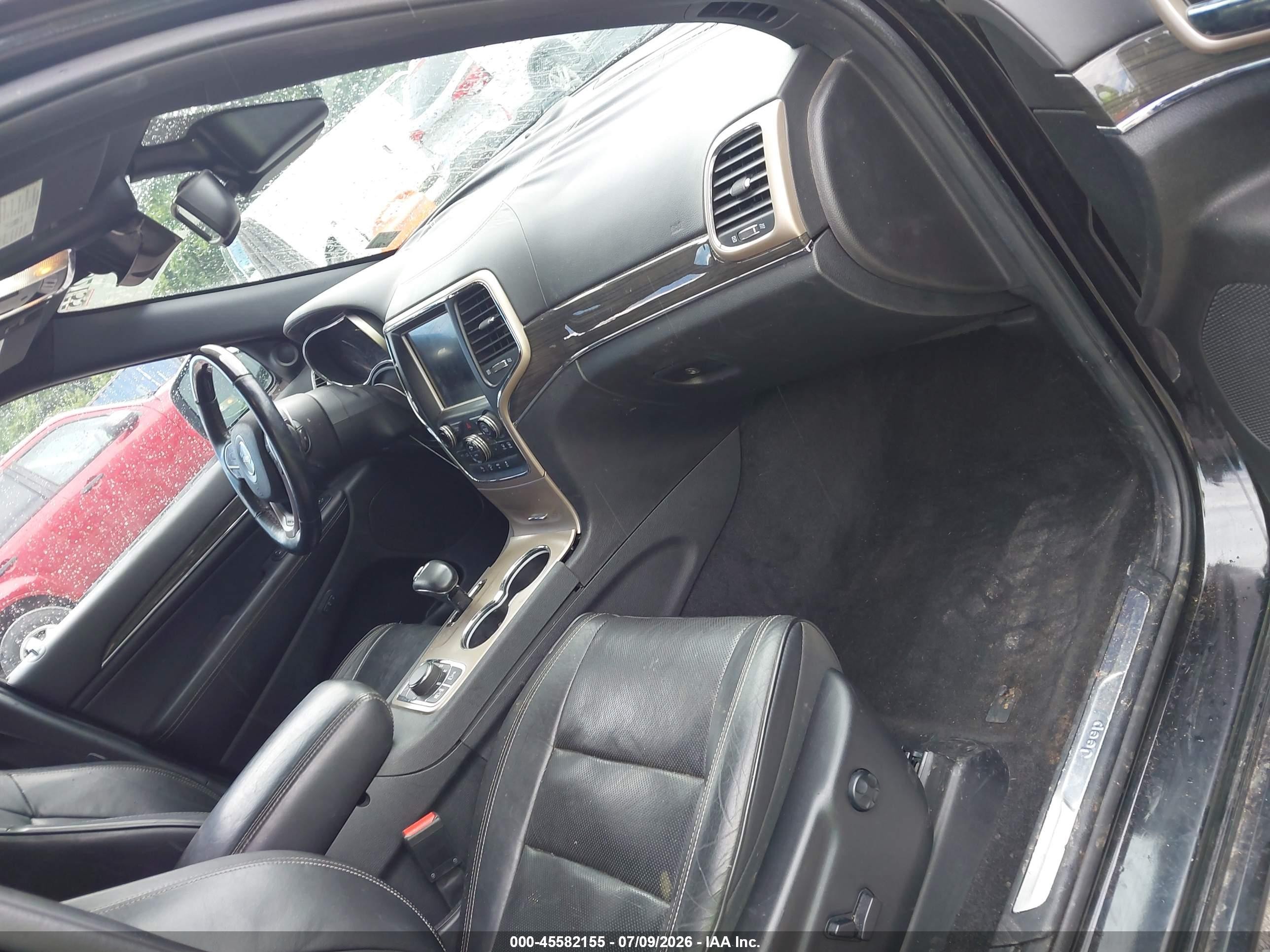 2014 Jeep Grand Cherokee Overland Black vin: 1C4RJFCG3EC535846