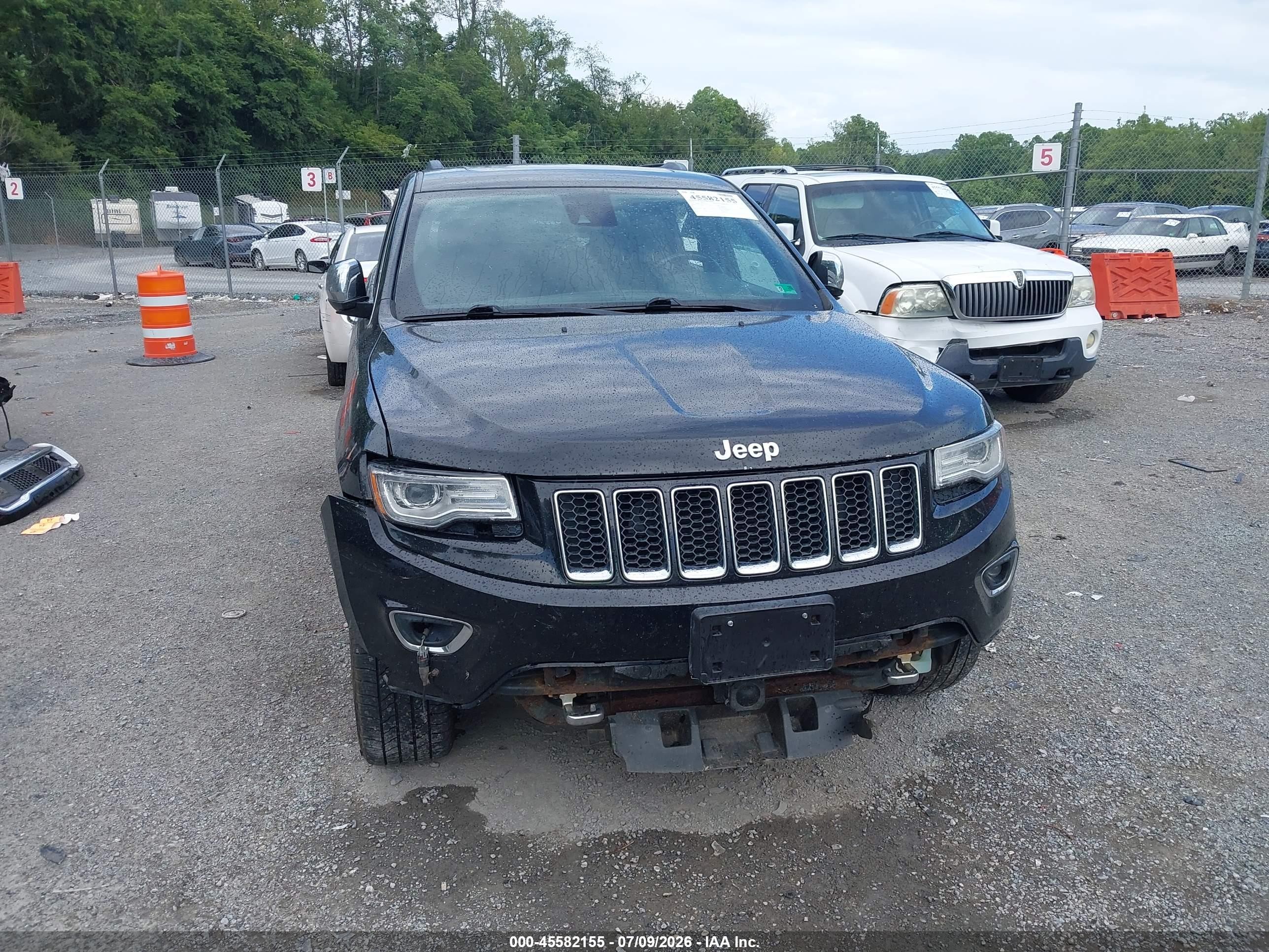 2014 Jeep Grand Cherokee Overland Black vin: 1C4RJFCG3EC535846