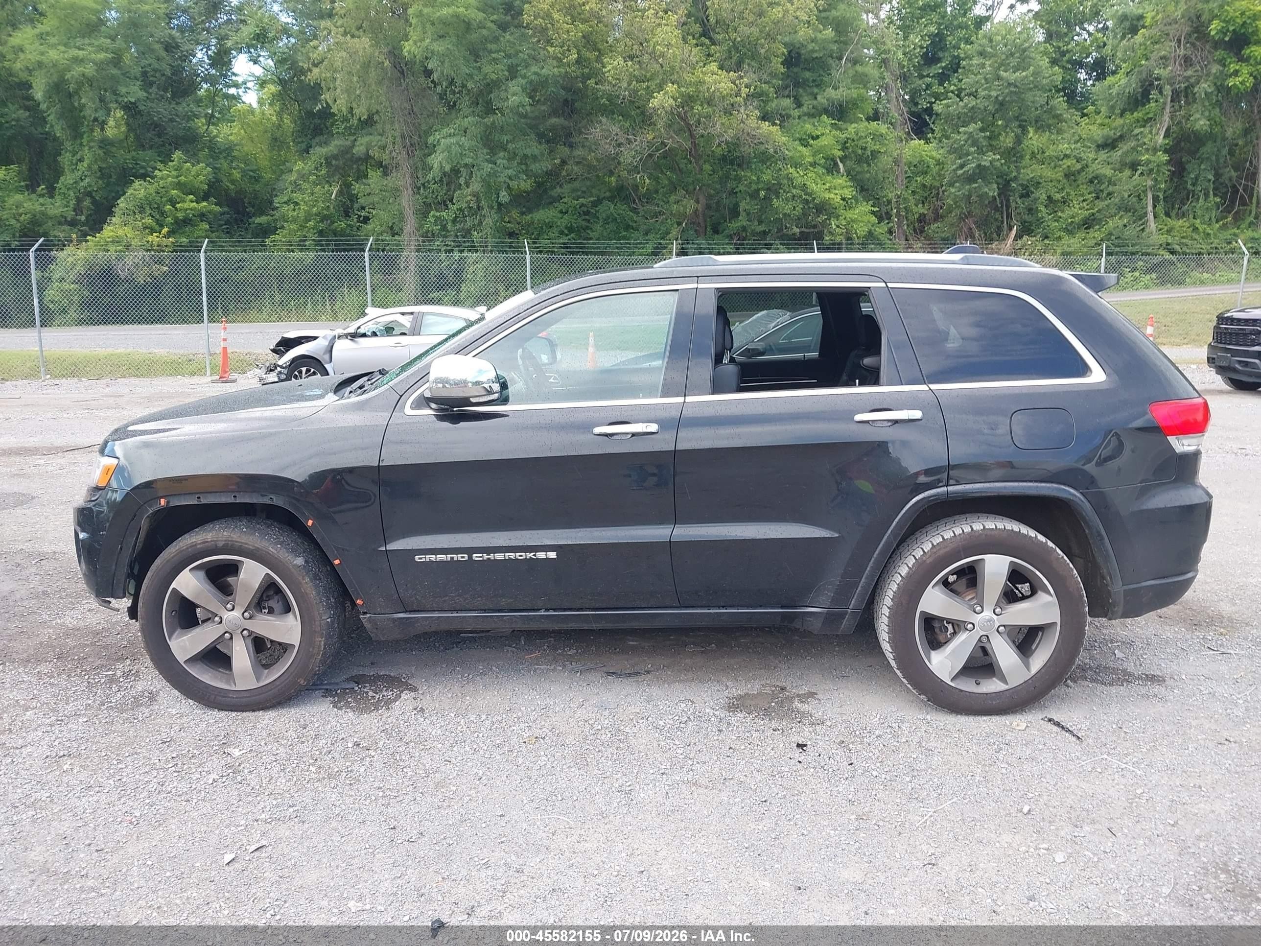 2014 Jeep Grand Cherokee Overland Black vin: 1C4RJFCG3EC535846