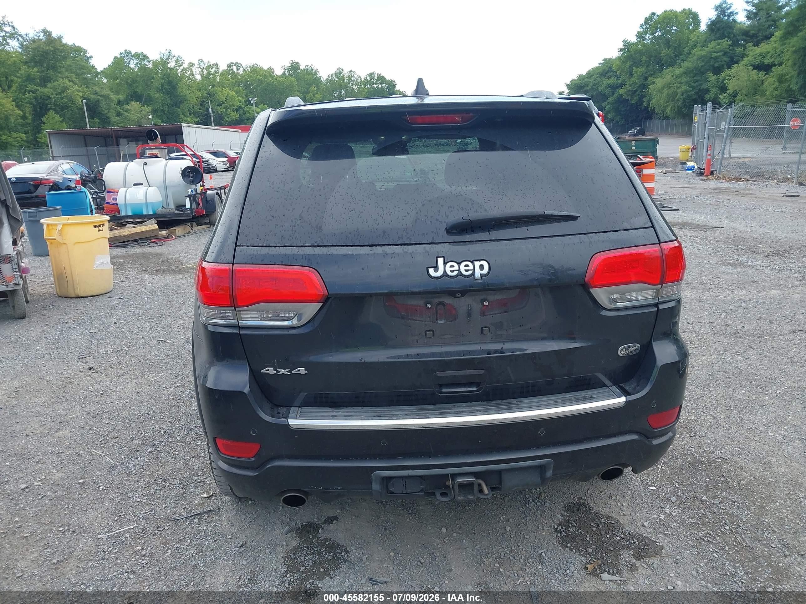 2014 Jeep Grand Cherokee Overland Black vin: 1C4RJFCG3EC535846