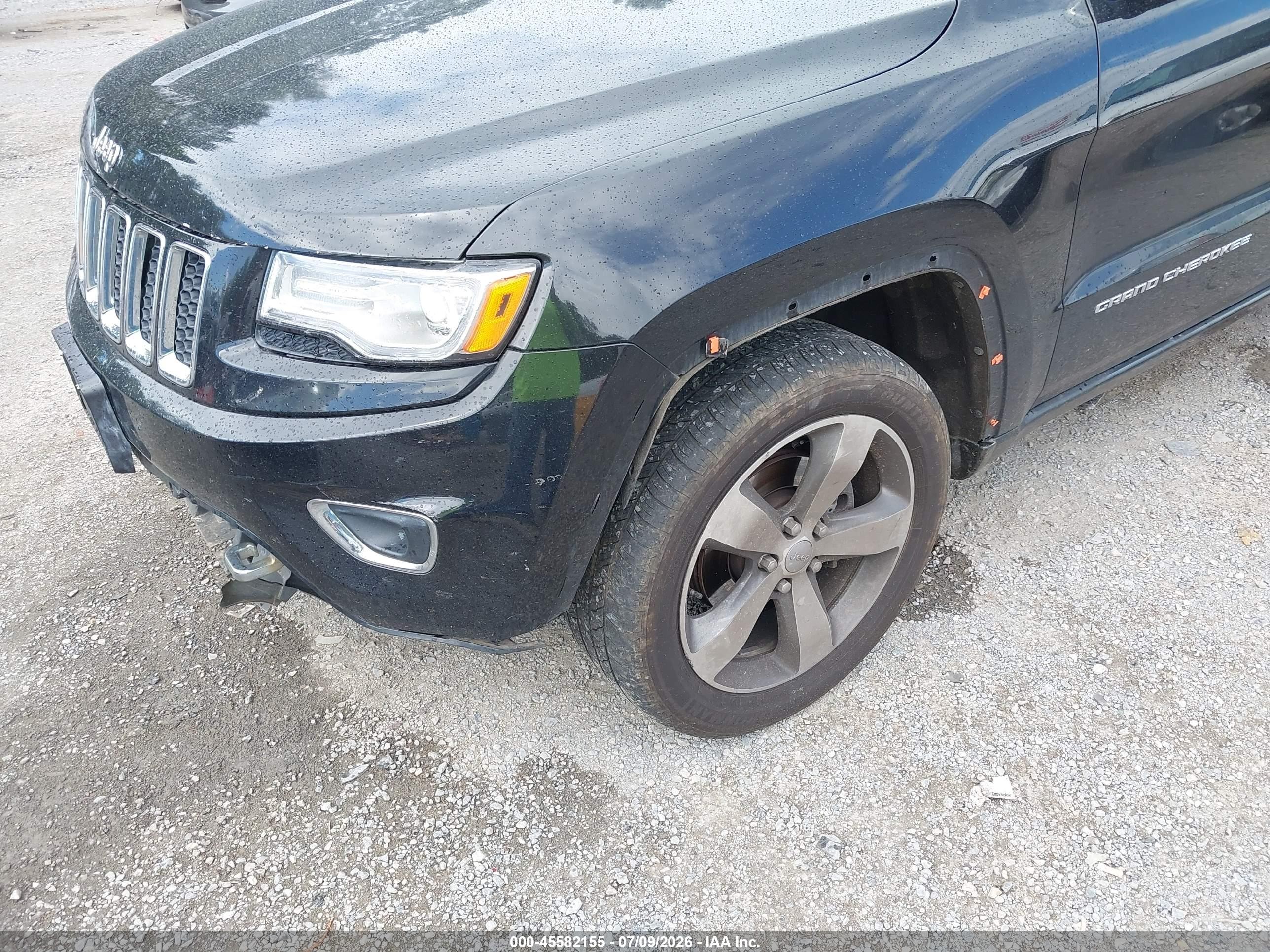 2014 Jeep Grand Cherokee Overland Black vin: 1C4RJFCG3EC535846