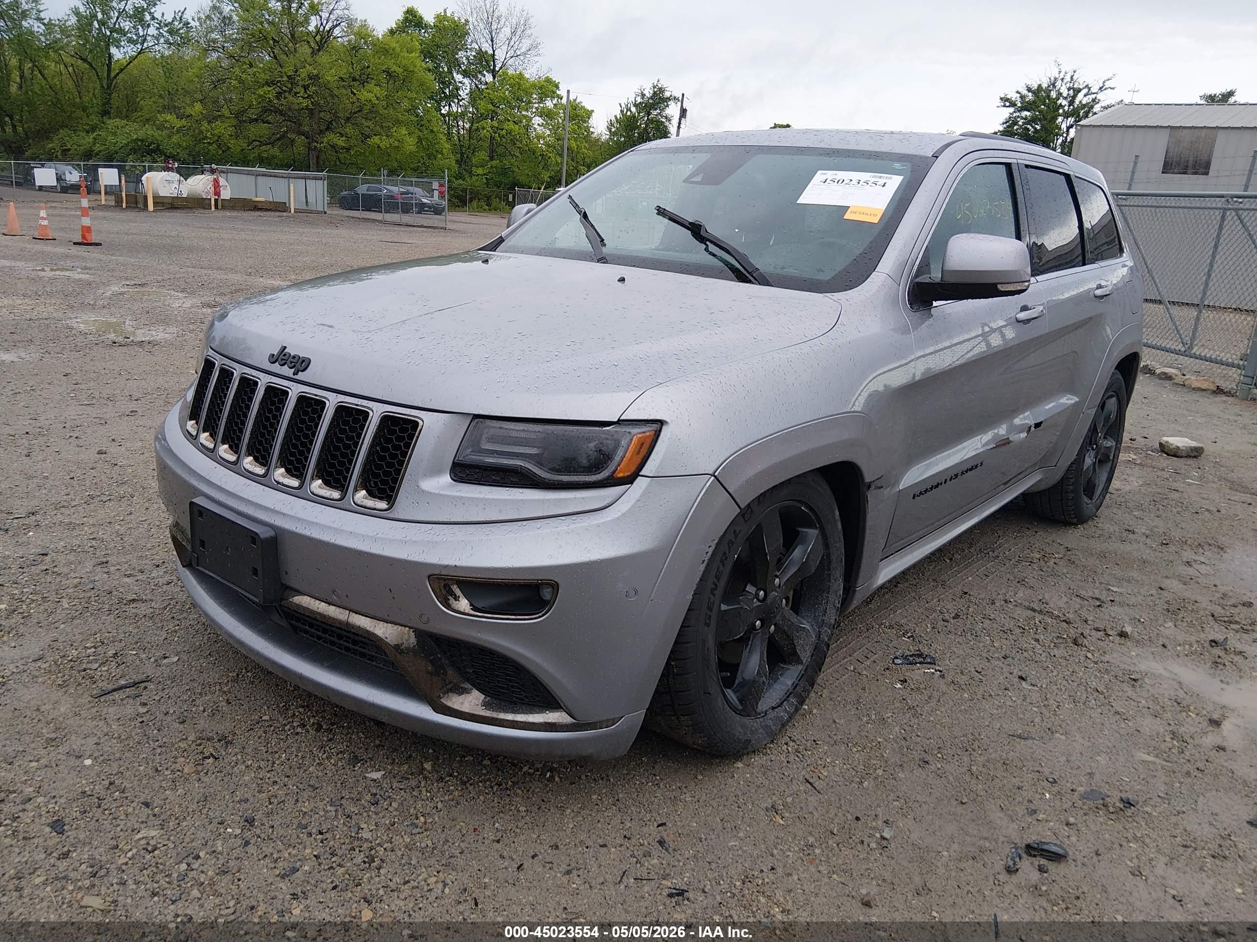 2015 Jeep Grand Cherokee High Altitude Серый vin: 1C4RJFCG3FC113075
