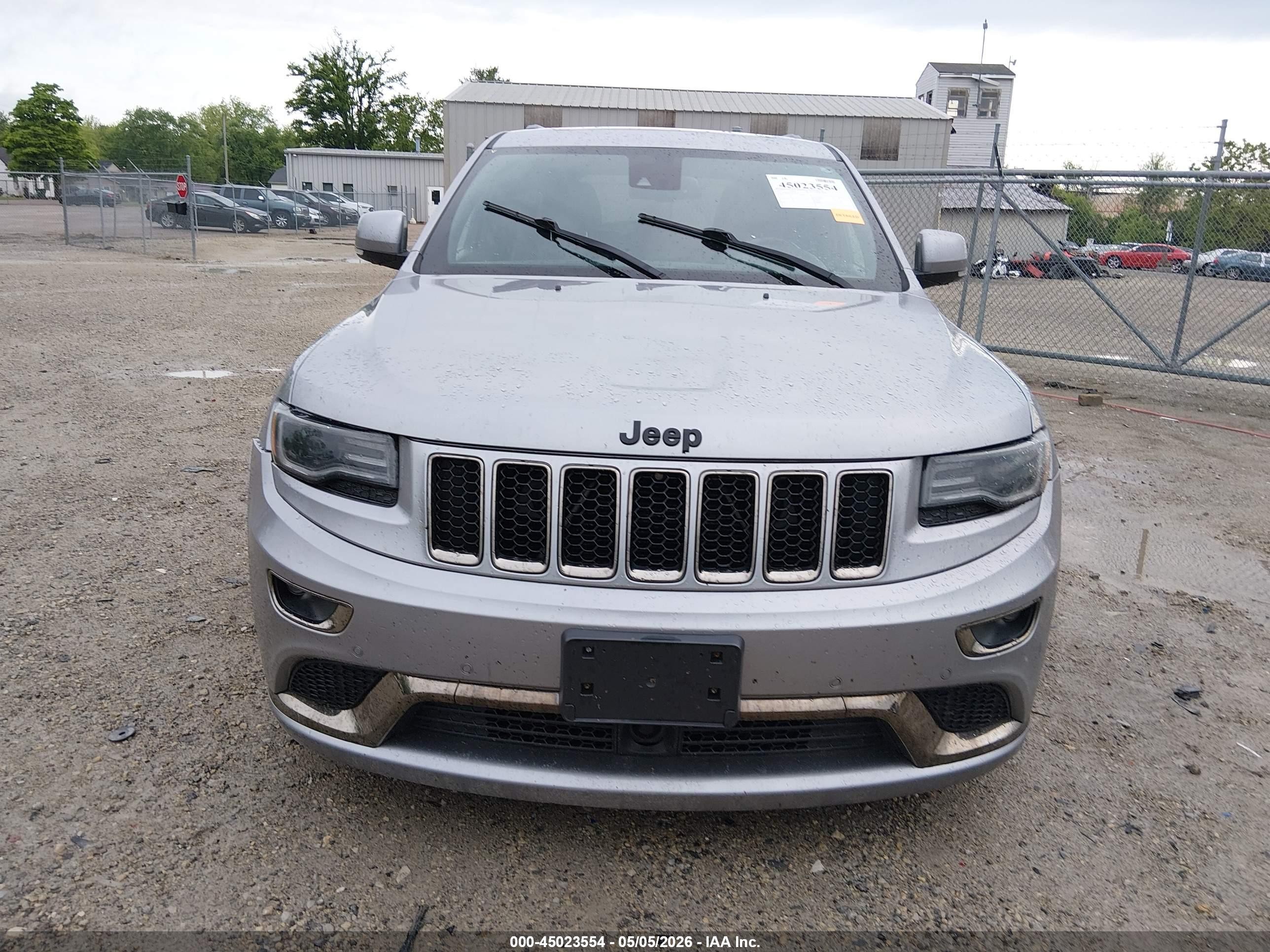 2015 Jeep Grand Cherokee High Altitude Серый vin: 1C4RJFCG3FC113075