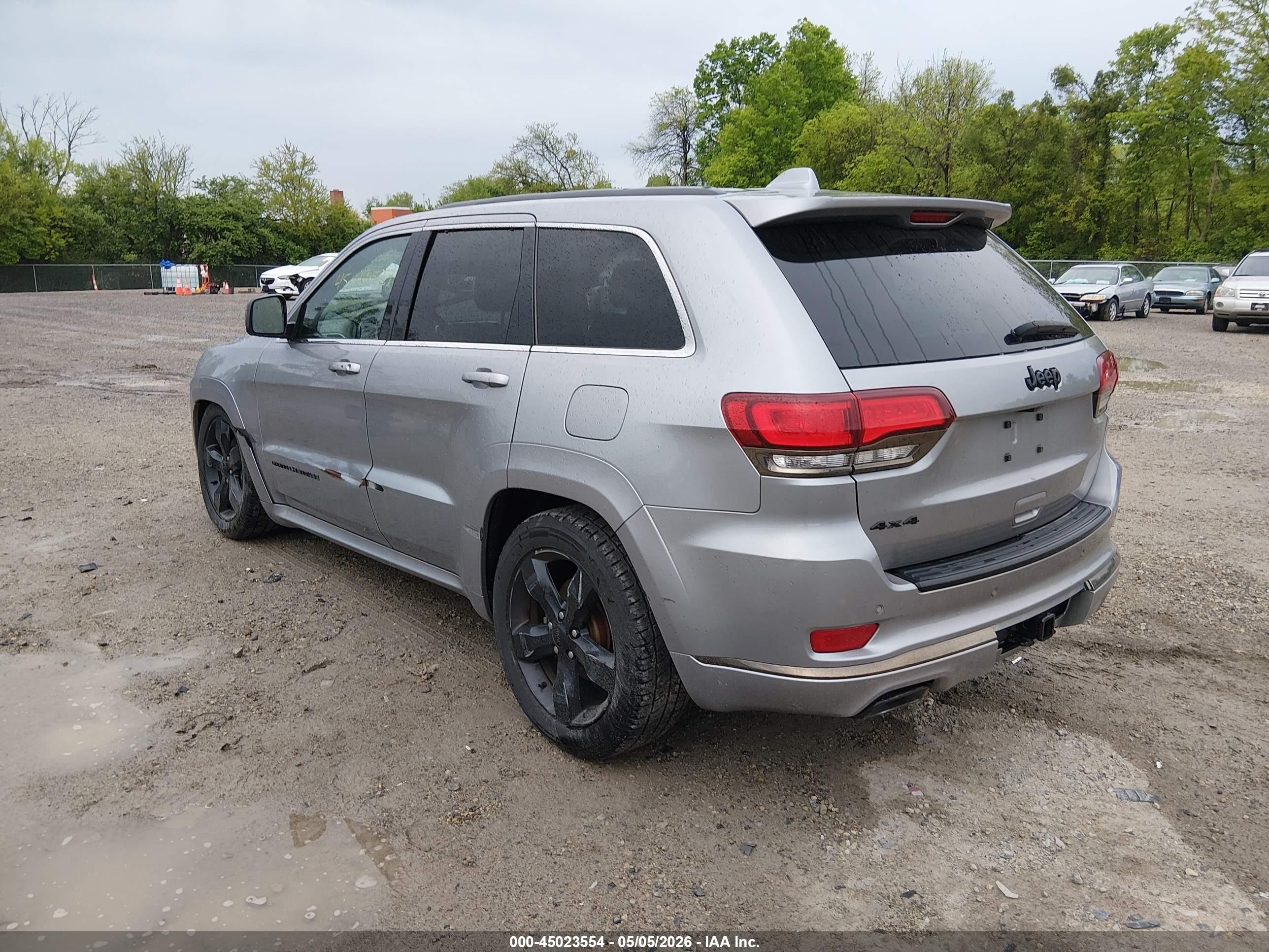 2015 Jeep Grand Cherokee High Altitude Серый vin: 1C4RJFCG3FC113075