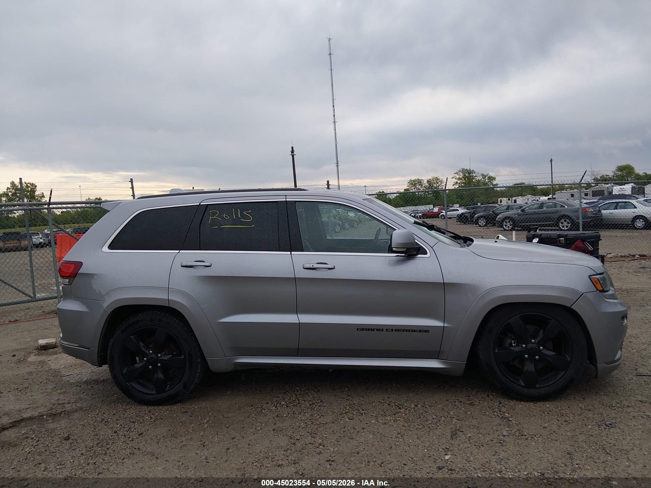 2015 Jeep Grand Cherokee High Altitude Серый vin: 1C4RJFCG3FC113075