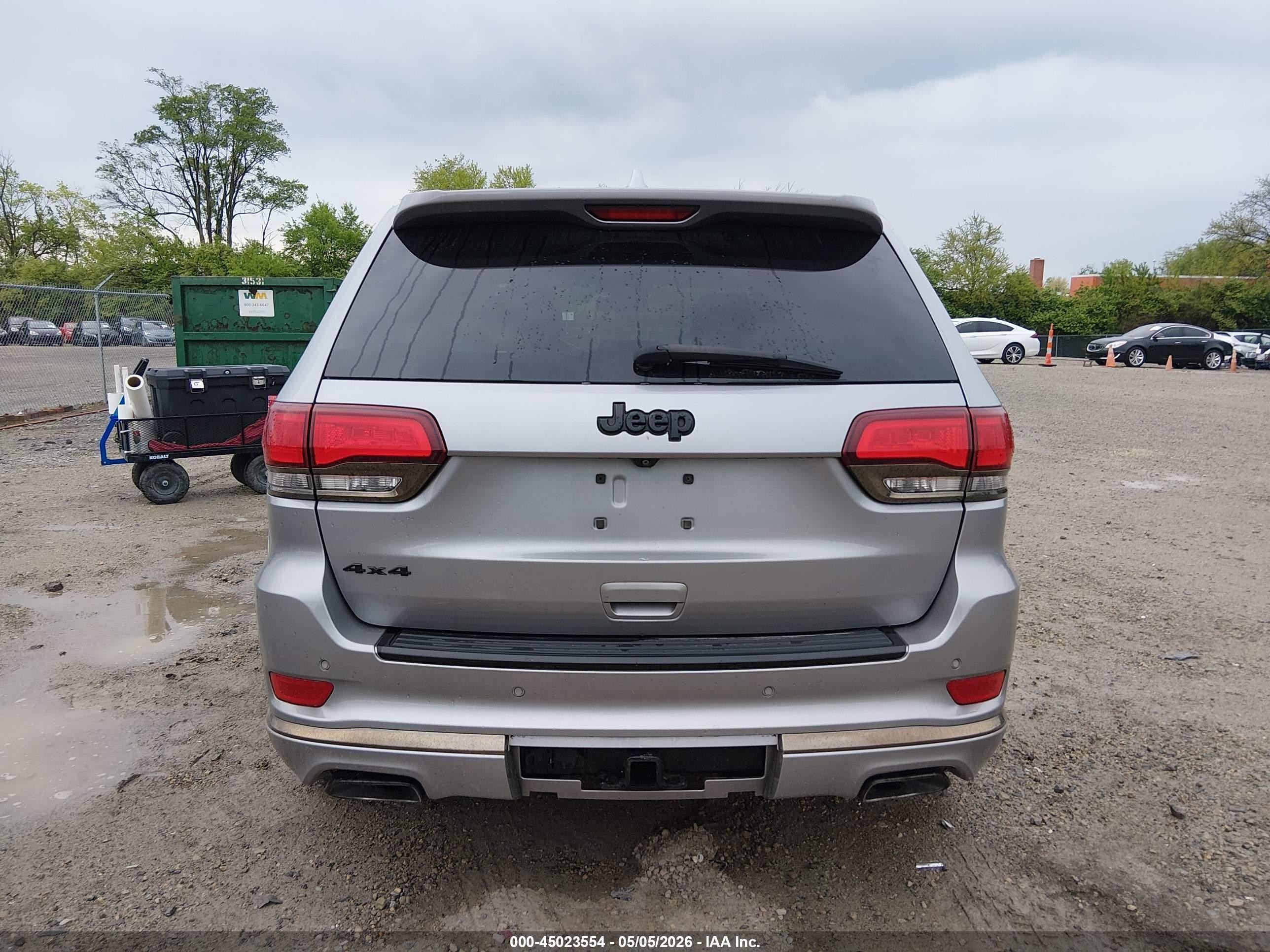2015 Jeep Grand Cherokee High Altitude Серый vin: 1C4RJFCG3FC113075