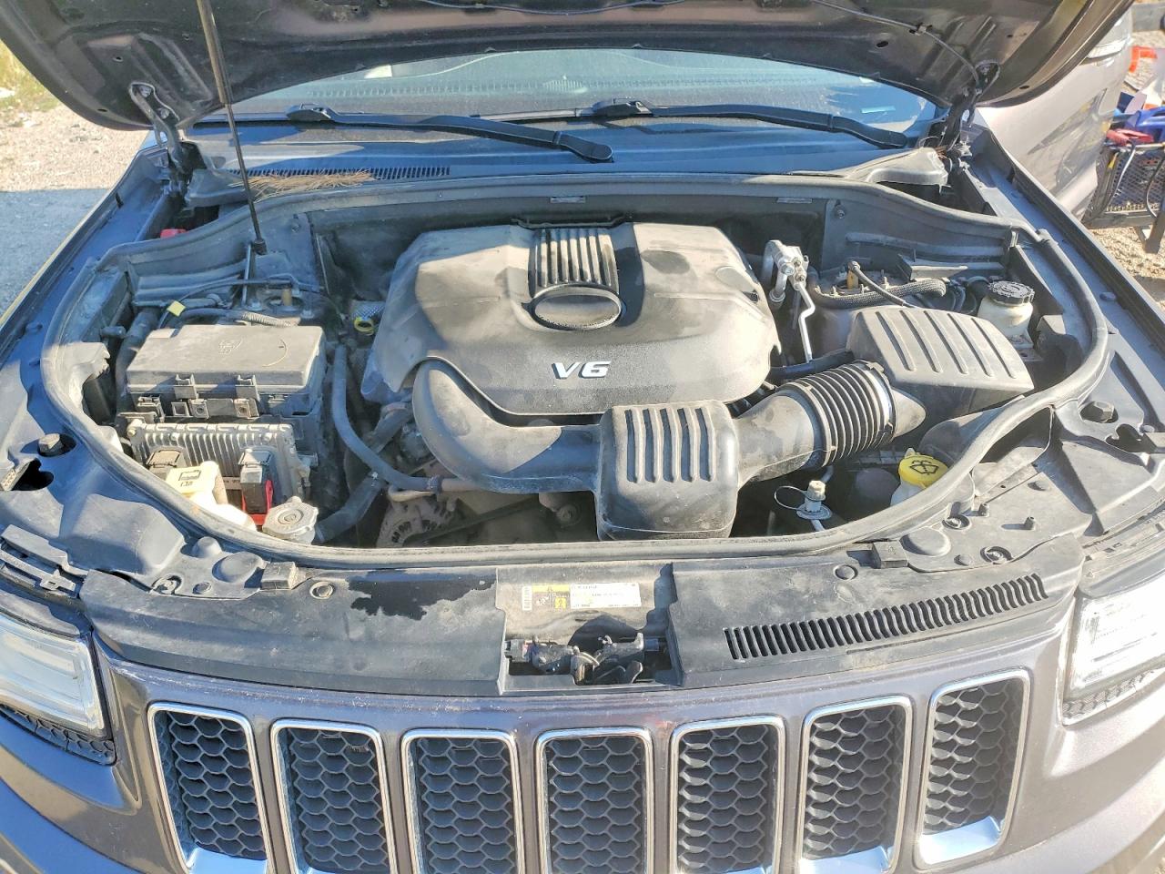 2015 Jeep Grand Cherokee Overland Серый vin: 1C4RJFCG3FC609347