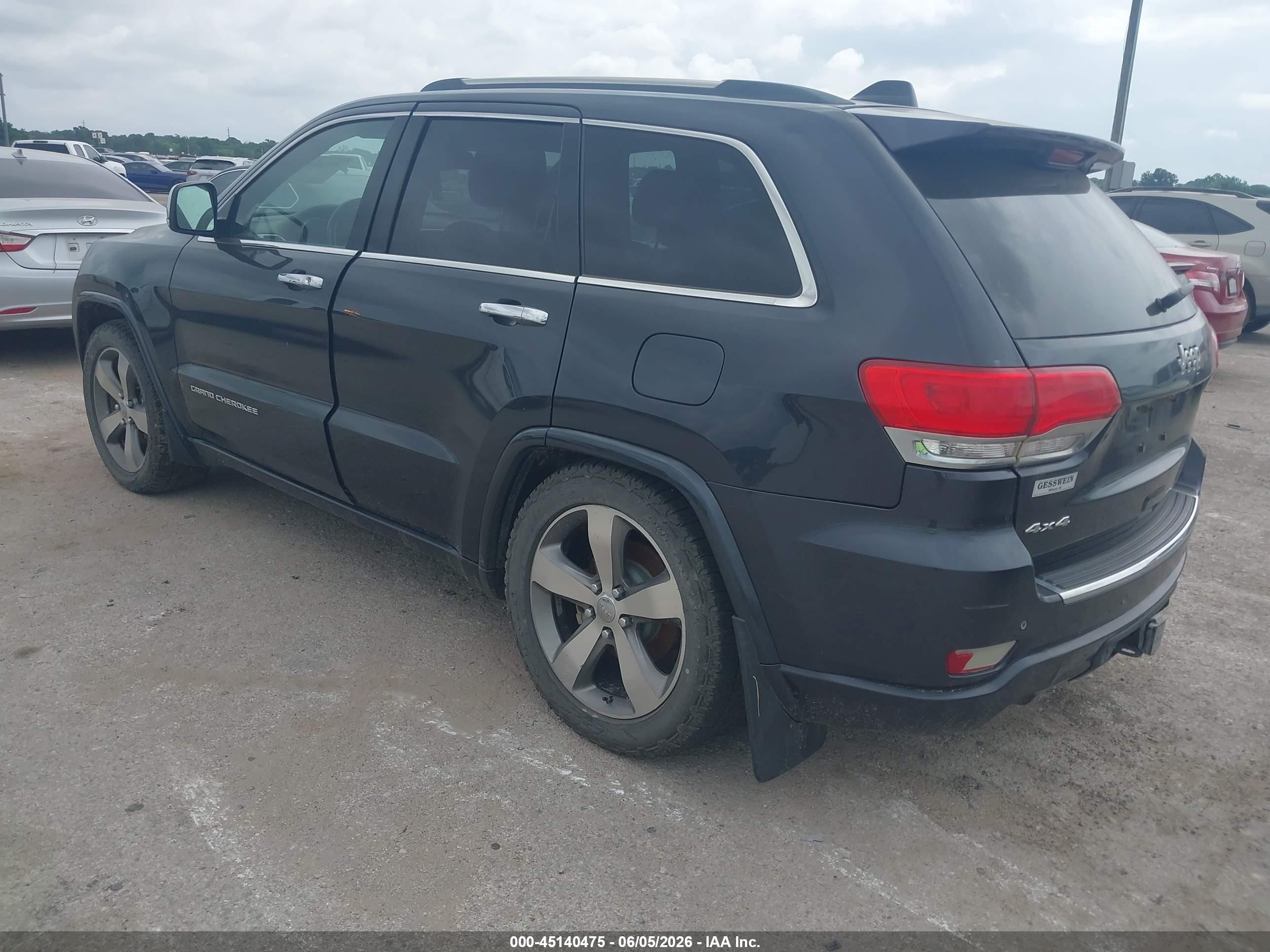 2015 Jeep Grand Cherokee Overland Black vin: 1C4RJFCG3FC685019