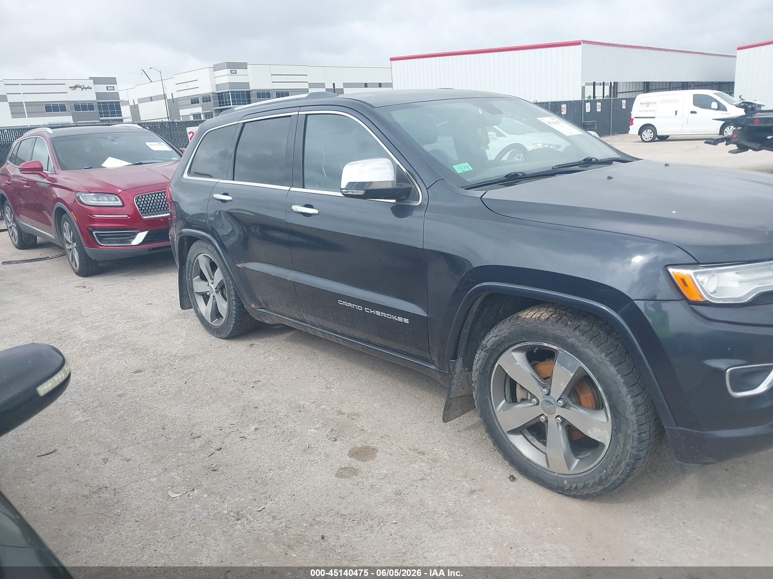 2015 Jeep Grand Cherokee Overland Black vin: 1C4RJFCG3FC685019