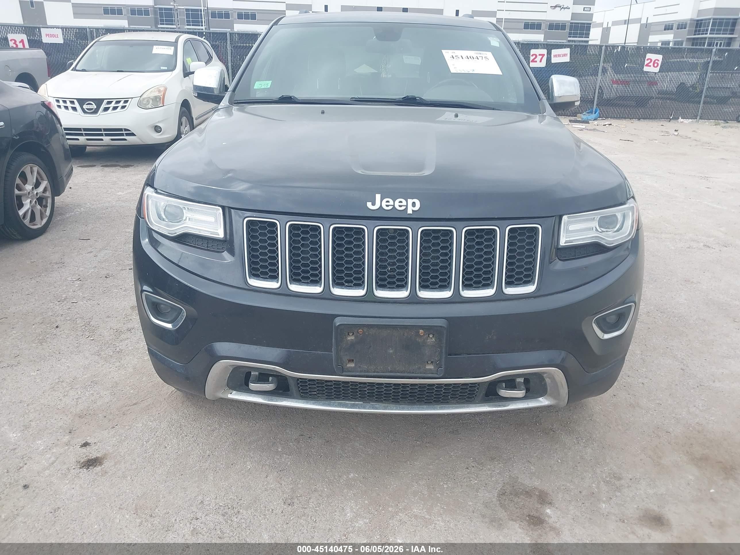 2015 Jeep Grand Cherokee Overland Black vin: 1C4RJFCG3FC685019