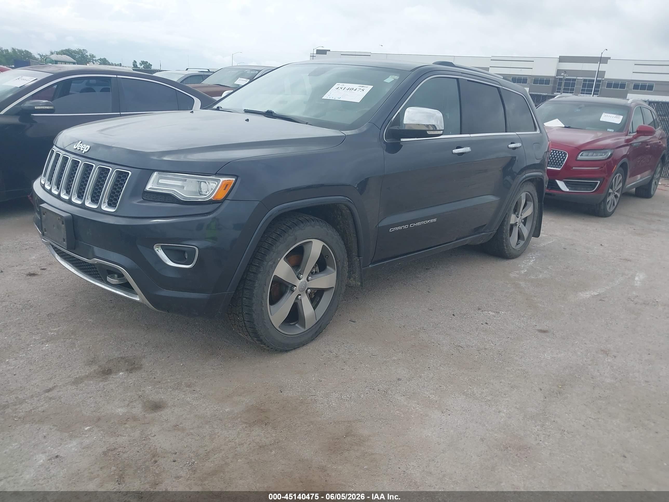 2015 Jeep Grand Cherokee Overland Black vin: 1C4RJFCG3FC685019