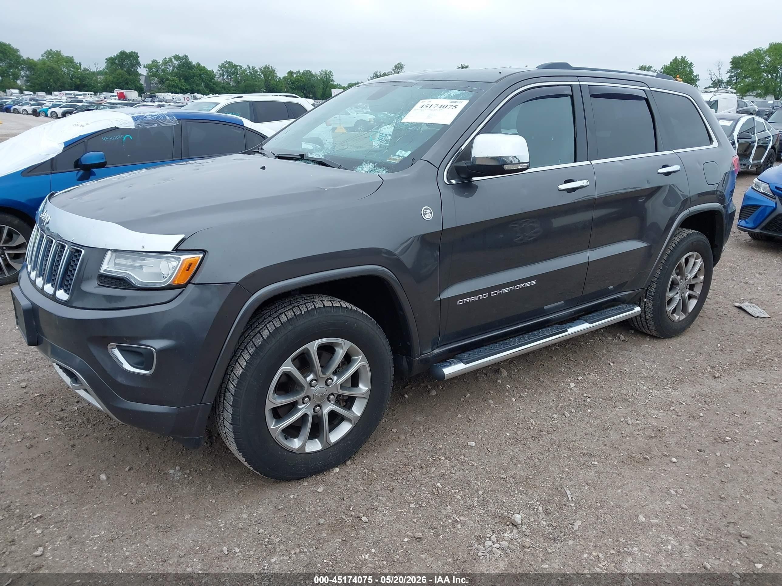 2015 Jeep Grand Cherokee Overland Gray vin: 1C4RJFCG3FC718083