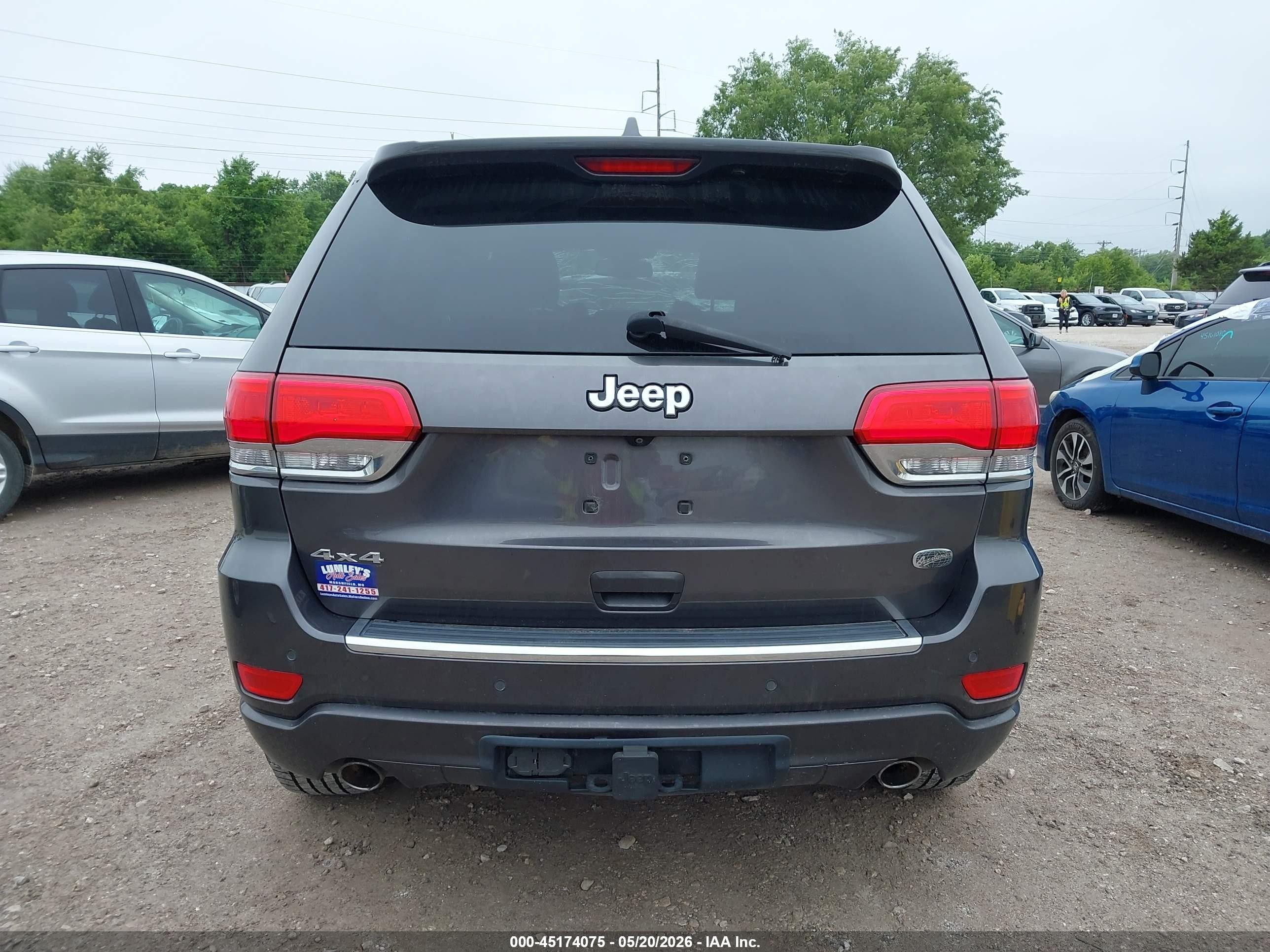 2015 Jeep Grand Cherokee Overland Gray vin: 1C4RJFCG3FC718083