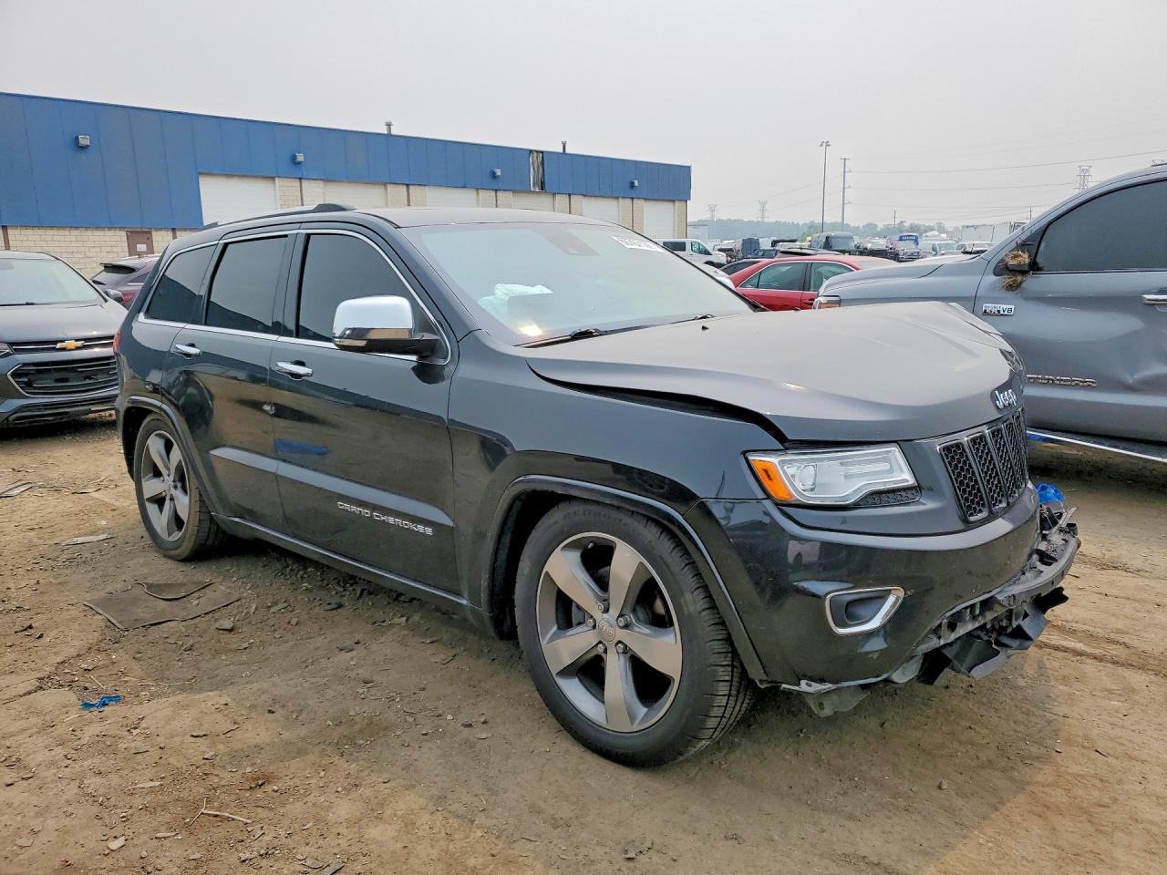 2015 Jeep Grand Cherokee Overland Black vin: 1C4RJFCG3FC718472