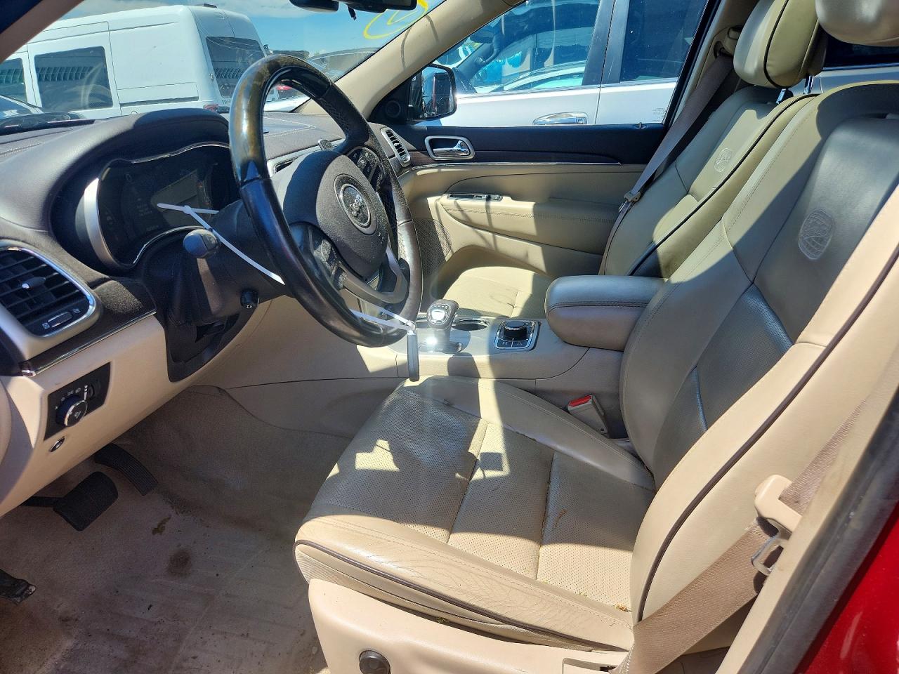 2015 Jeep Grand Cherokee Overland Red vin: 1C4RJFCG3FC950814