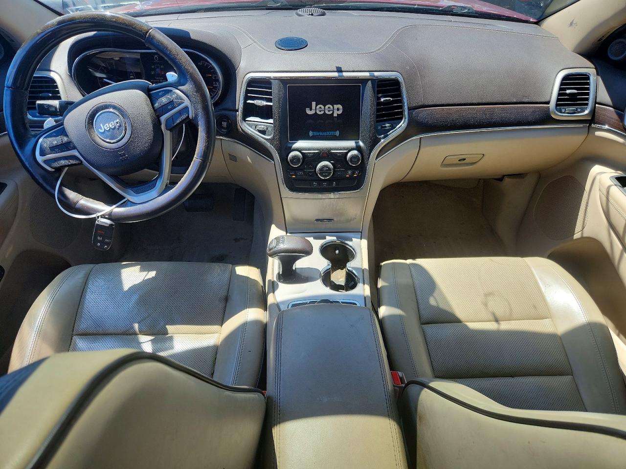 2015 Jeep Grand Cherokee Overland Red vin: 1C4RJFCG3FC950814