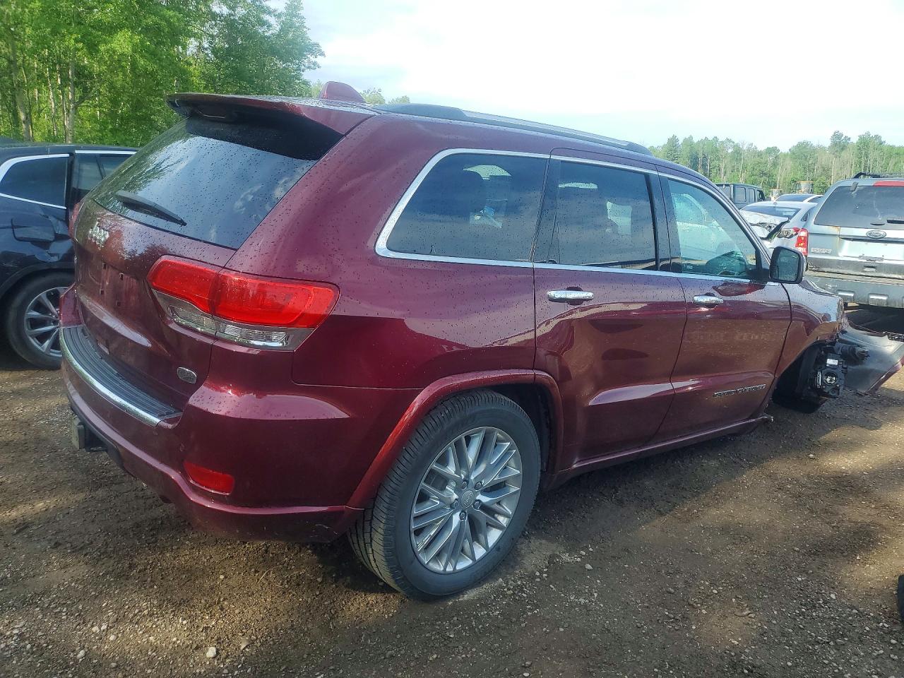 2018 Jeep Grand Cherokee Overland Красный vin: 1C4RJFCG3JC248887