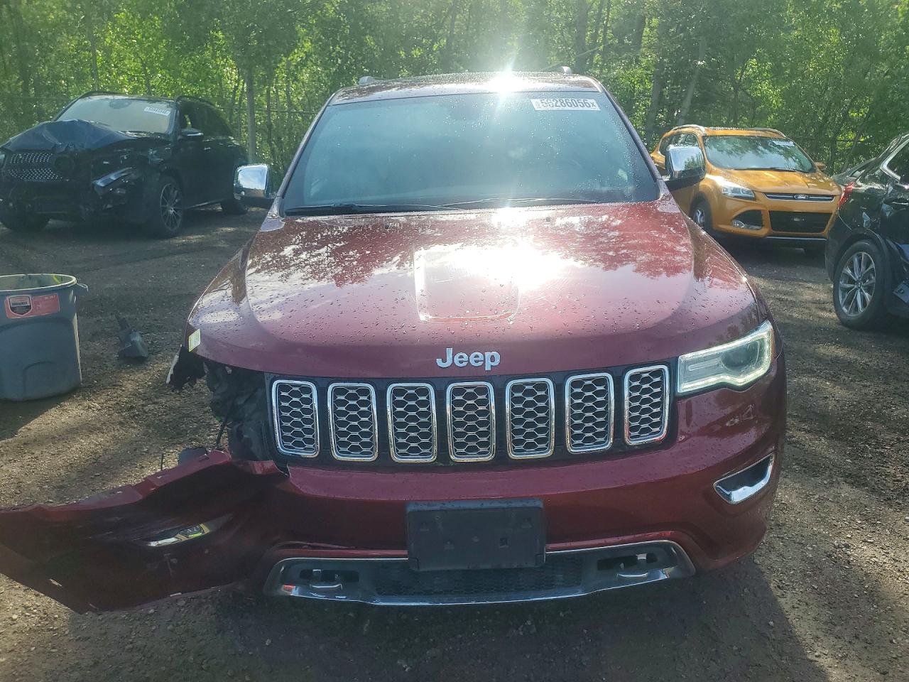 2018 Jeep Grand Cherokee Overland Красный vin: 1C4RJFCG3JC248887