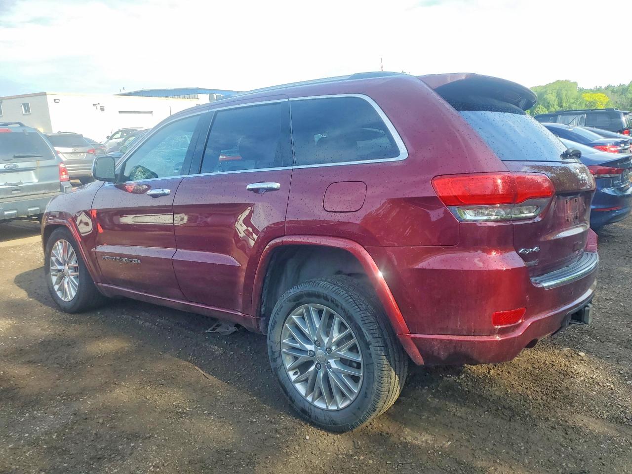 2018 Jeep Grand Cherokee Overland Красный vin: 1C4RJFCG3JC248887