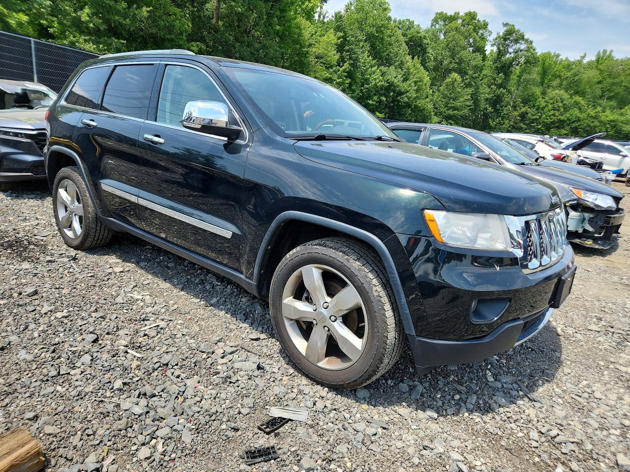 2012 Jeep Grand Cherokee Overland Black vin: 1C4RJFCG4CC249159