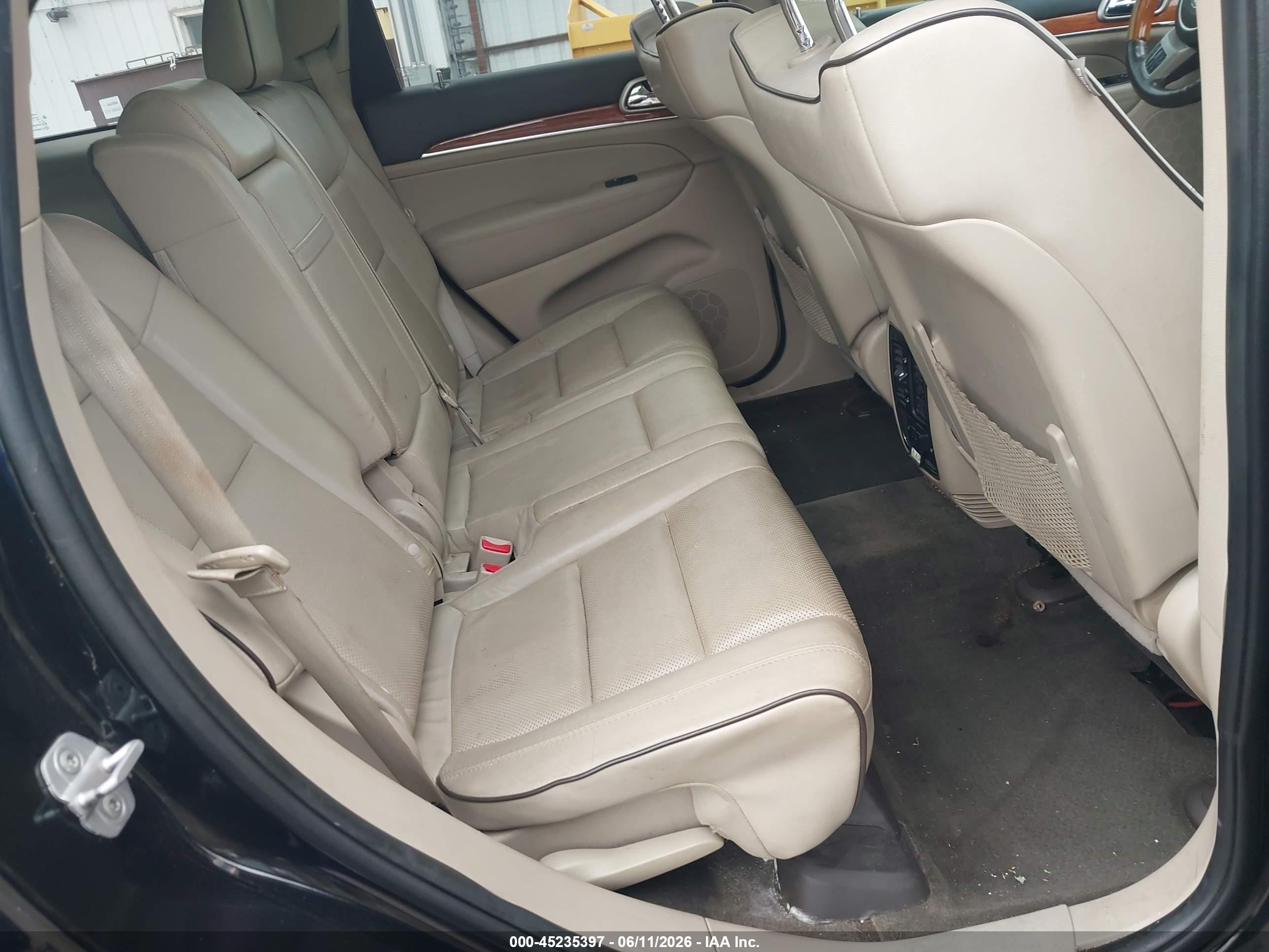 2012 Jeep Grand Cherokee Overland Black vin: 1C4RJFCG4CC272523