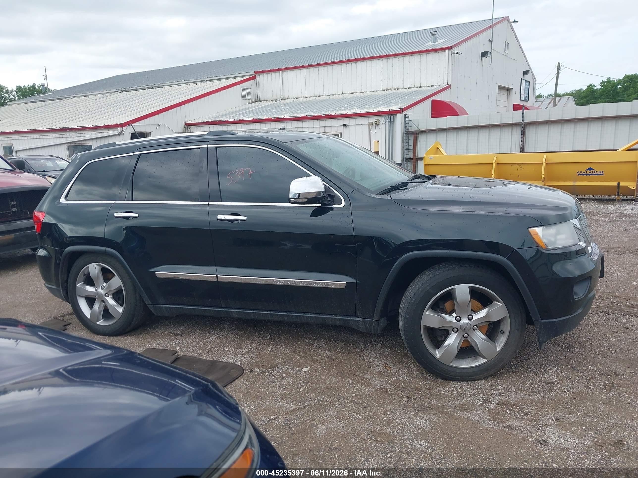 2012 Jeep Grand Cherokee Overland Black vin: 1C4RJFCG4CC272523